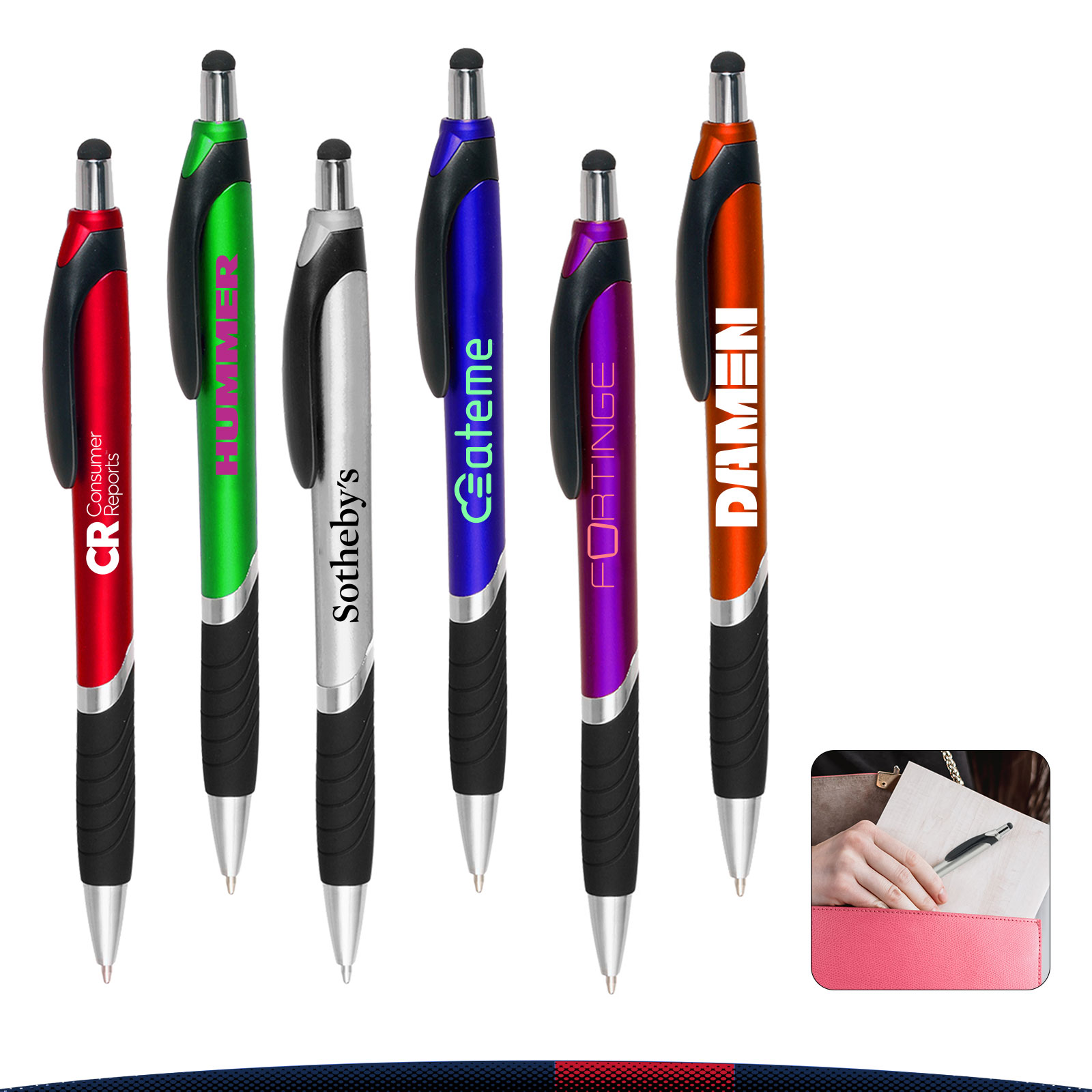 Kuma Plastic Pens with Screen Touch Stylus 3