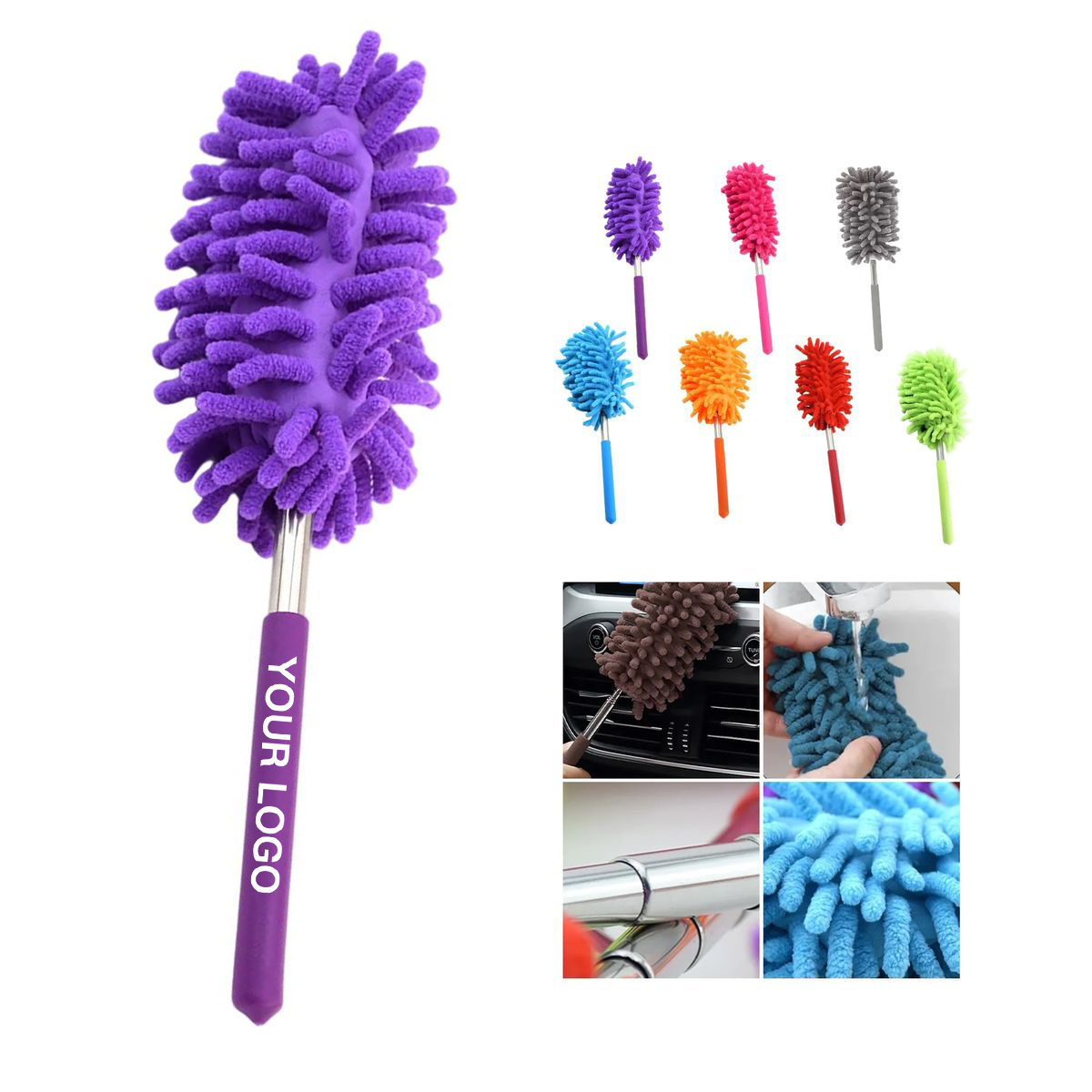 Detachable Microfiber Duster for Wet or Dry Use 6