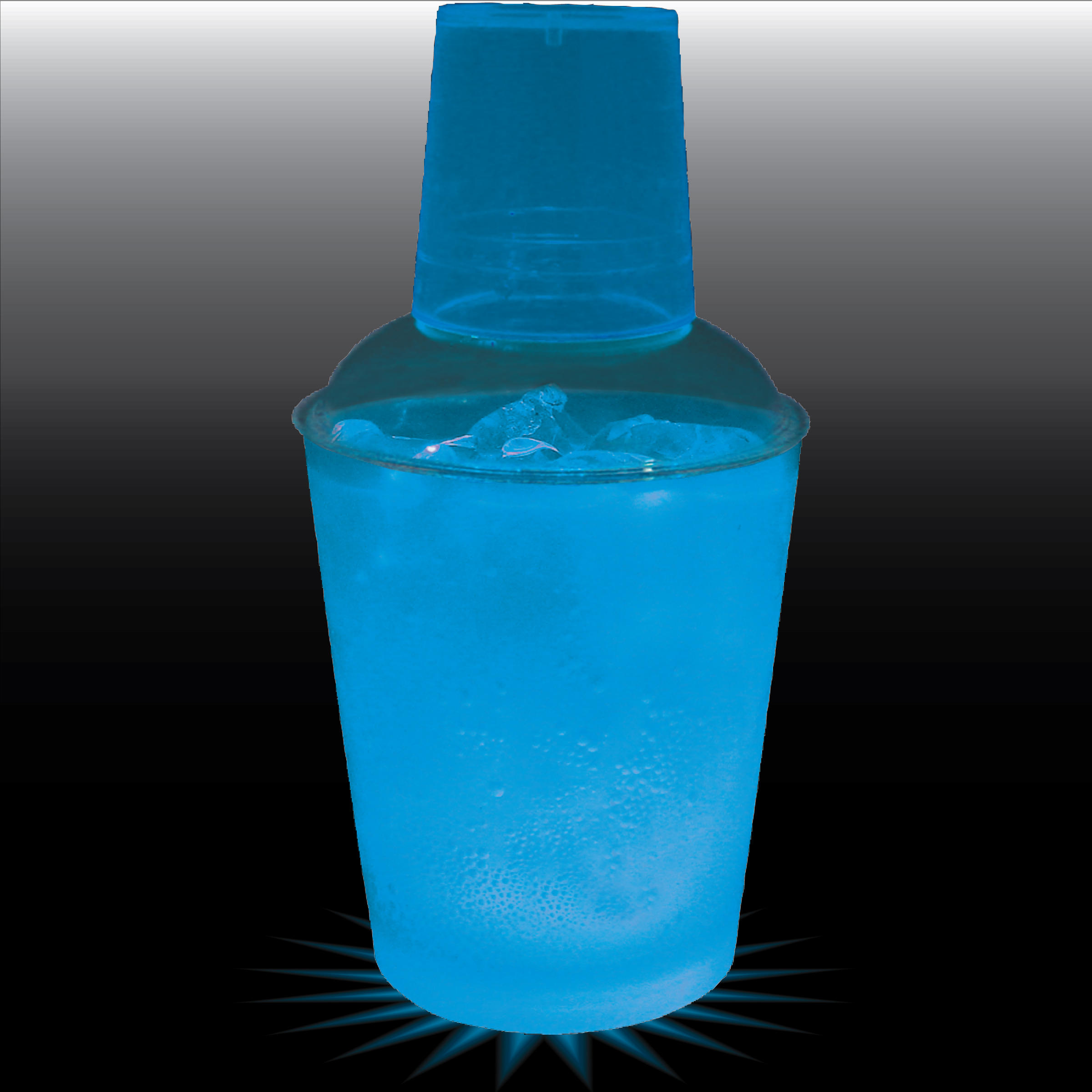 12oz Single Light 3 Piece Plastic Cocktail Shaker 17