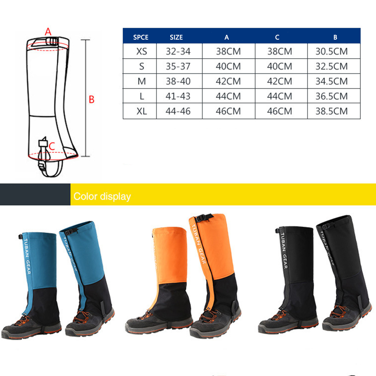 Waterproof Outdoor Leg Gaiters 3