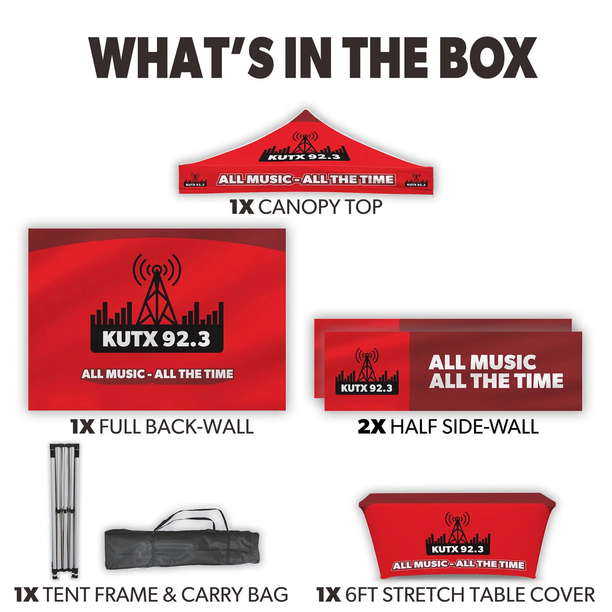 10ft x 10ft Custom Canopy Tent - Event Gold Package 6