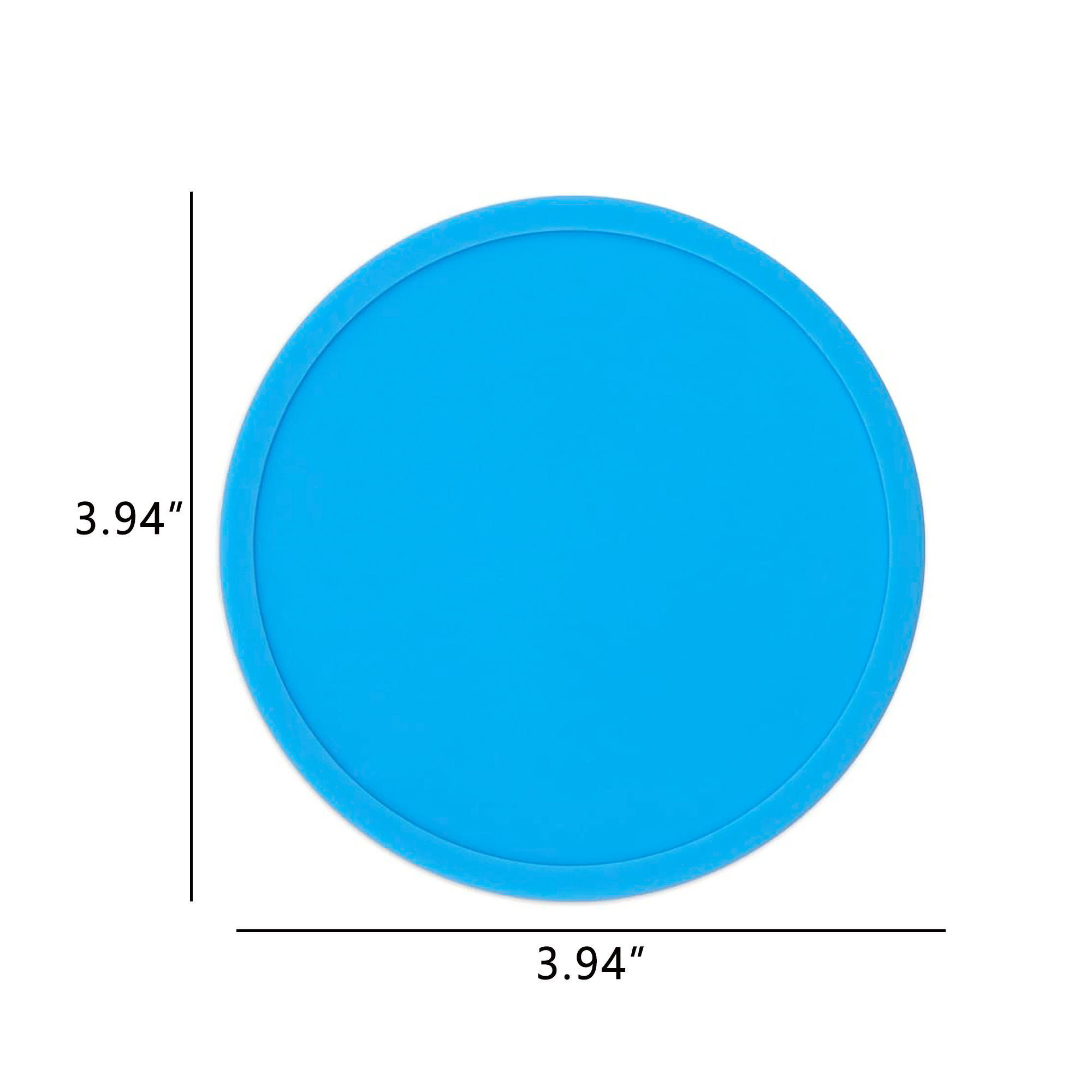Round Silicone Coaster With Spill-Resistant Ring Cup 3