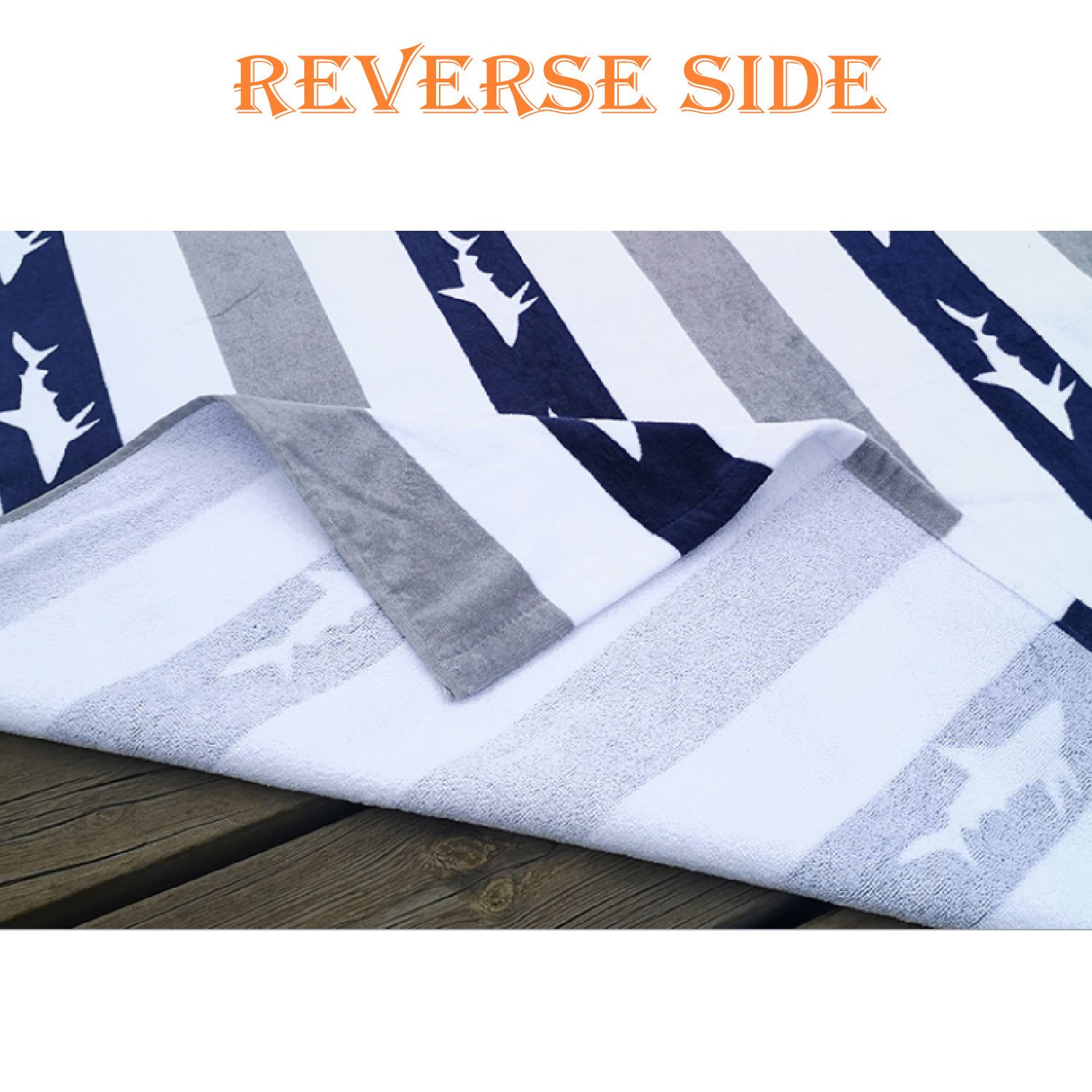 30"x 60" Sublimated Microfiber Terry Beach Towel 2