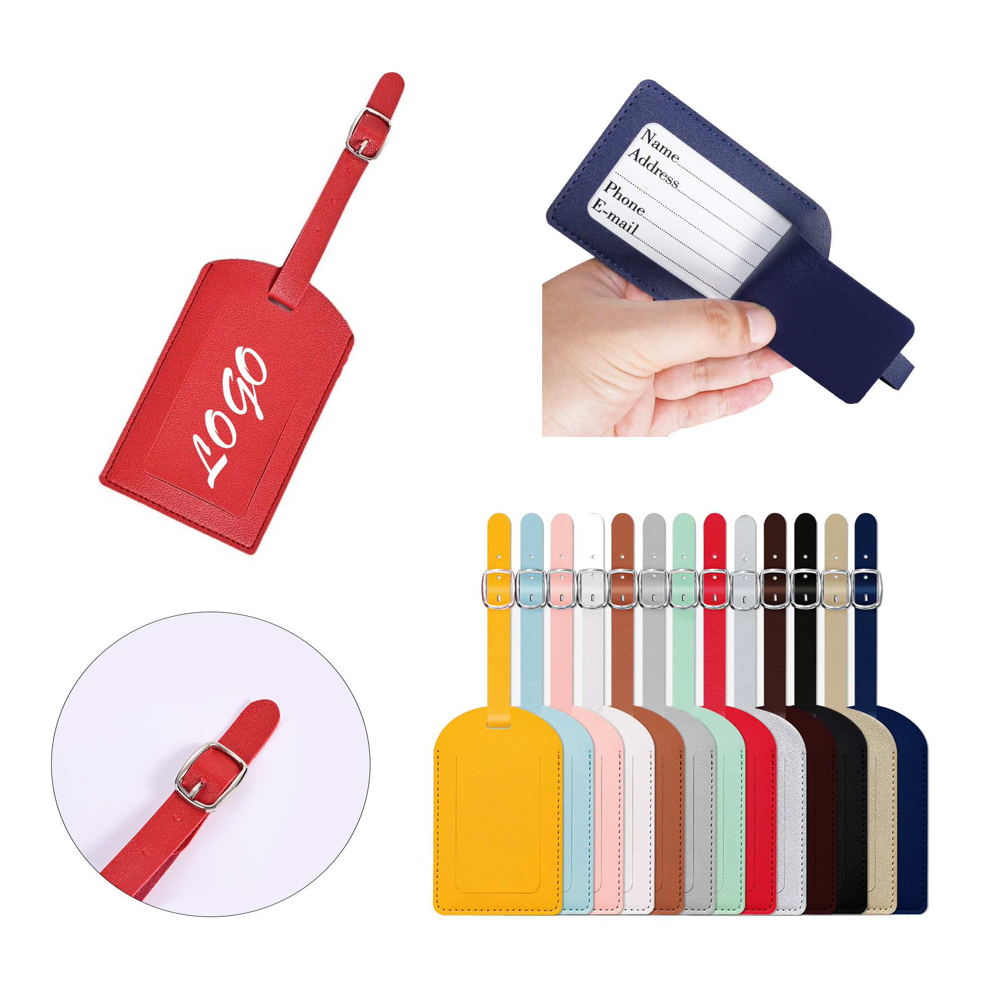 Premium Leather Luggage Tag 2