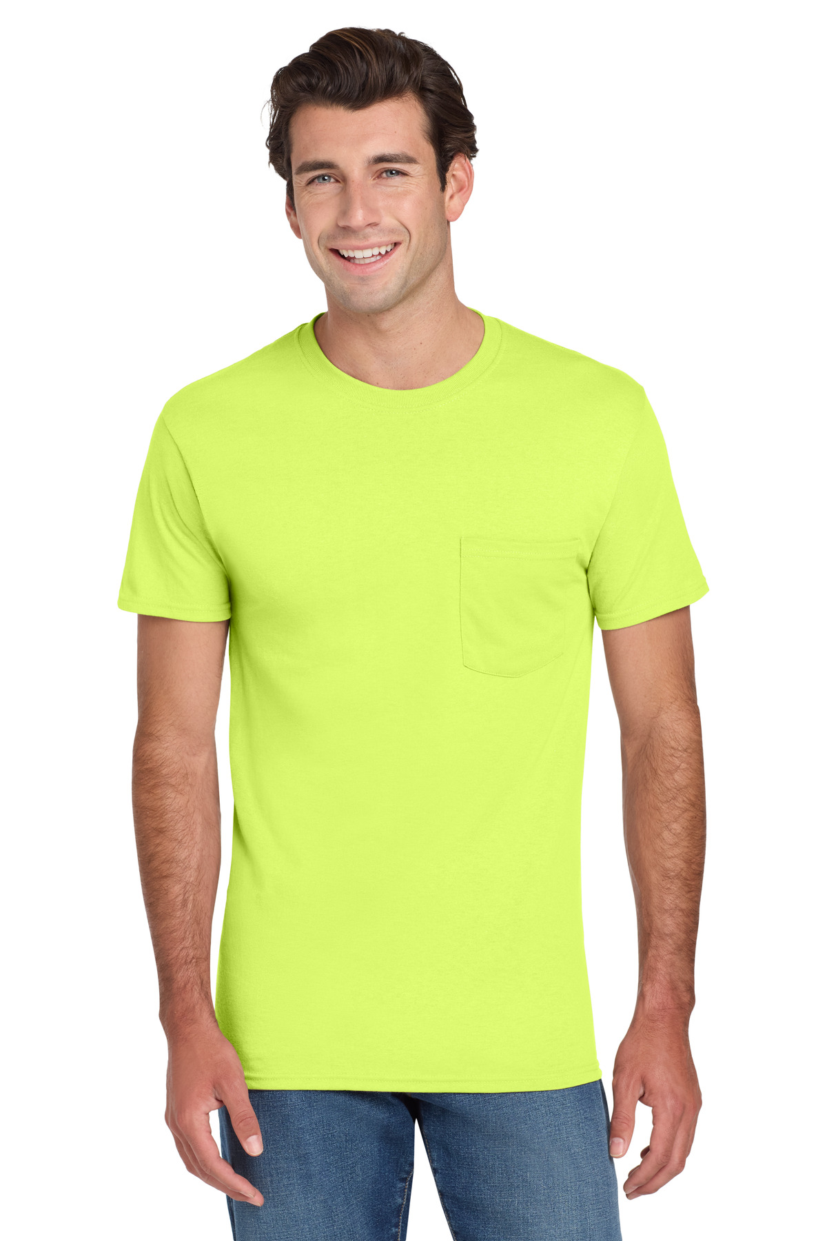 Jerzees - Dri-Power 50/50 Cotton/Poly Pocket T-Shirt. 29MP 69