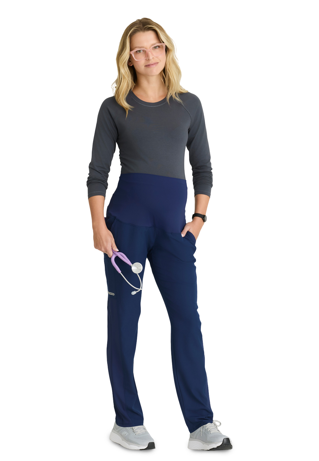 Skechers - Women's Seven-Pocket Knit Waistband Nurture Maternity Scrub Pant 4