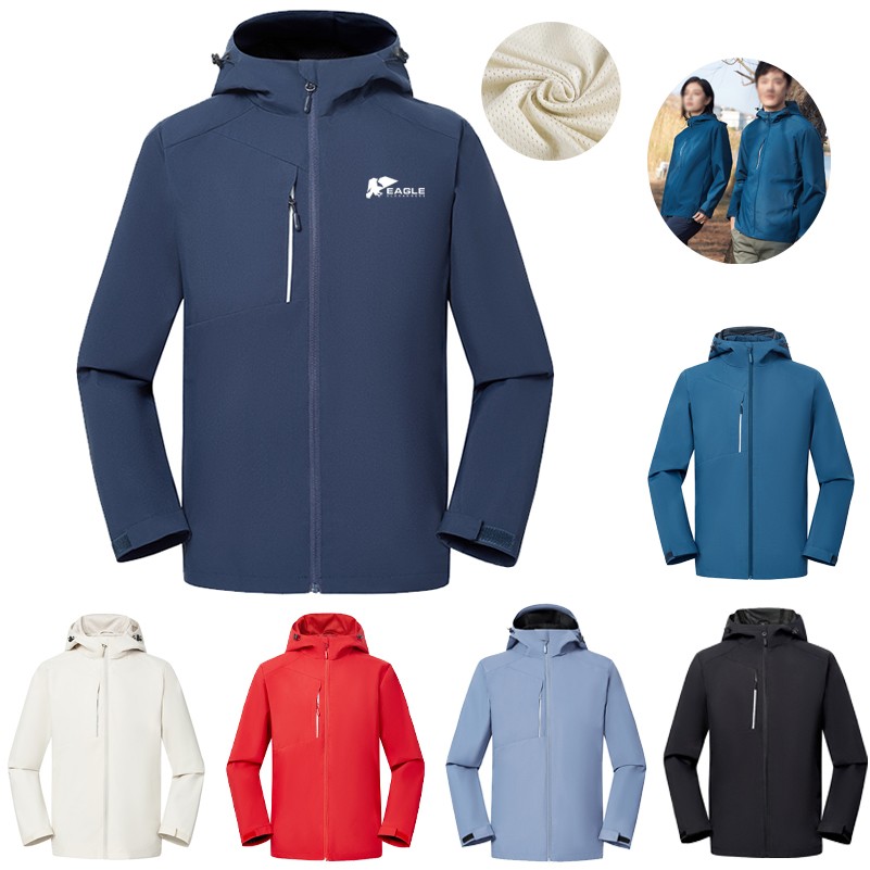 Thin Polyester Men's Oversized Windbreaker for Winter Hiking and Outdoor Activities 3