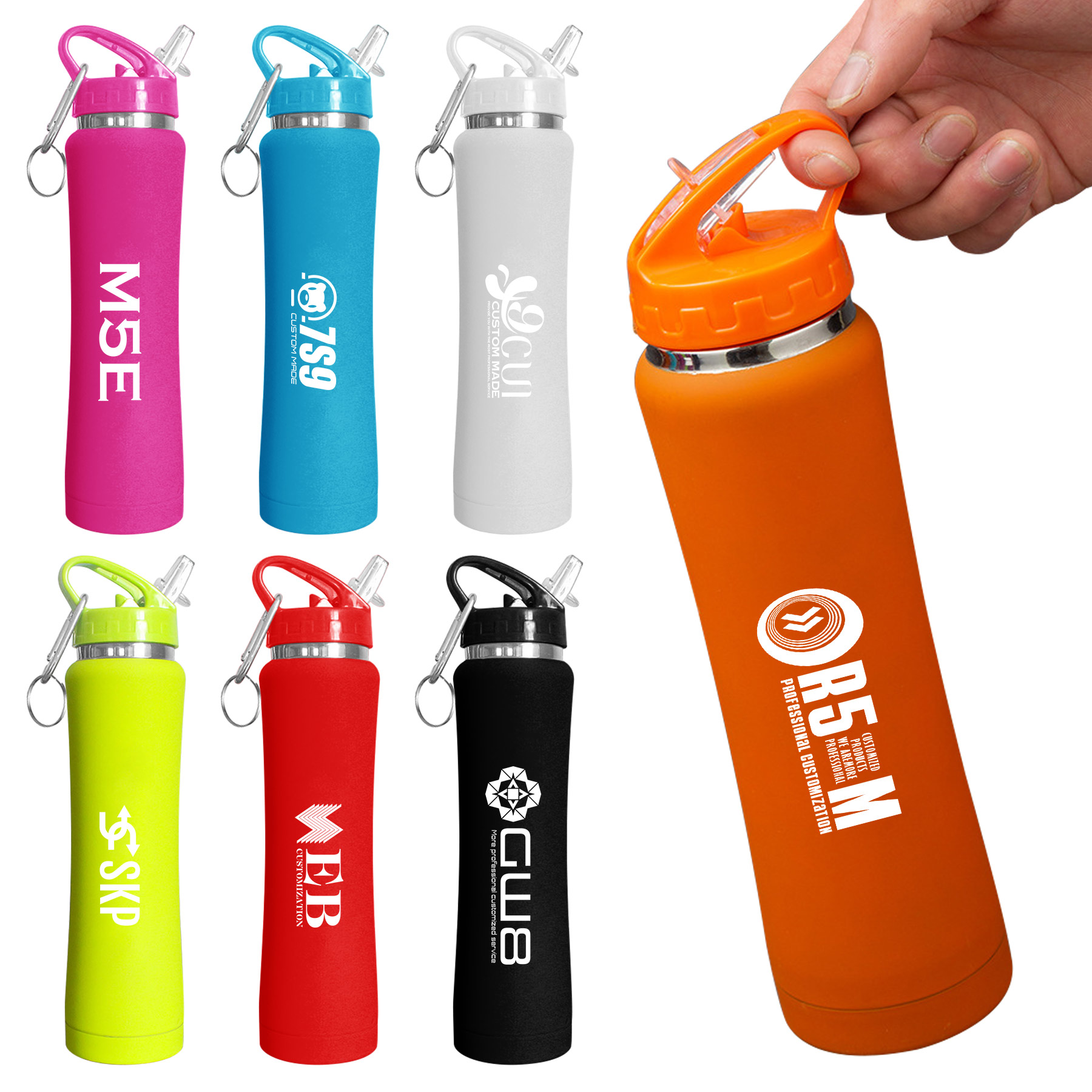 500ml Double Wall Thermos with Carabiner 1
