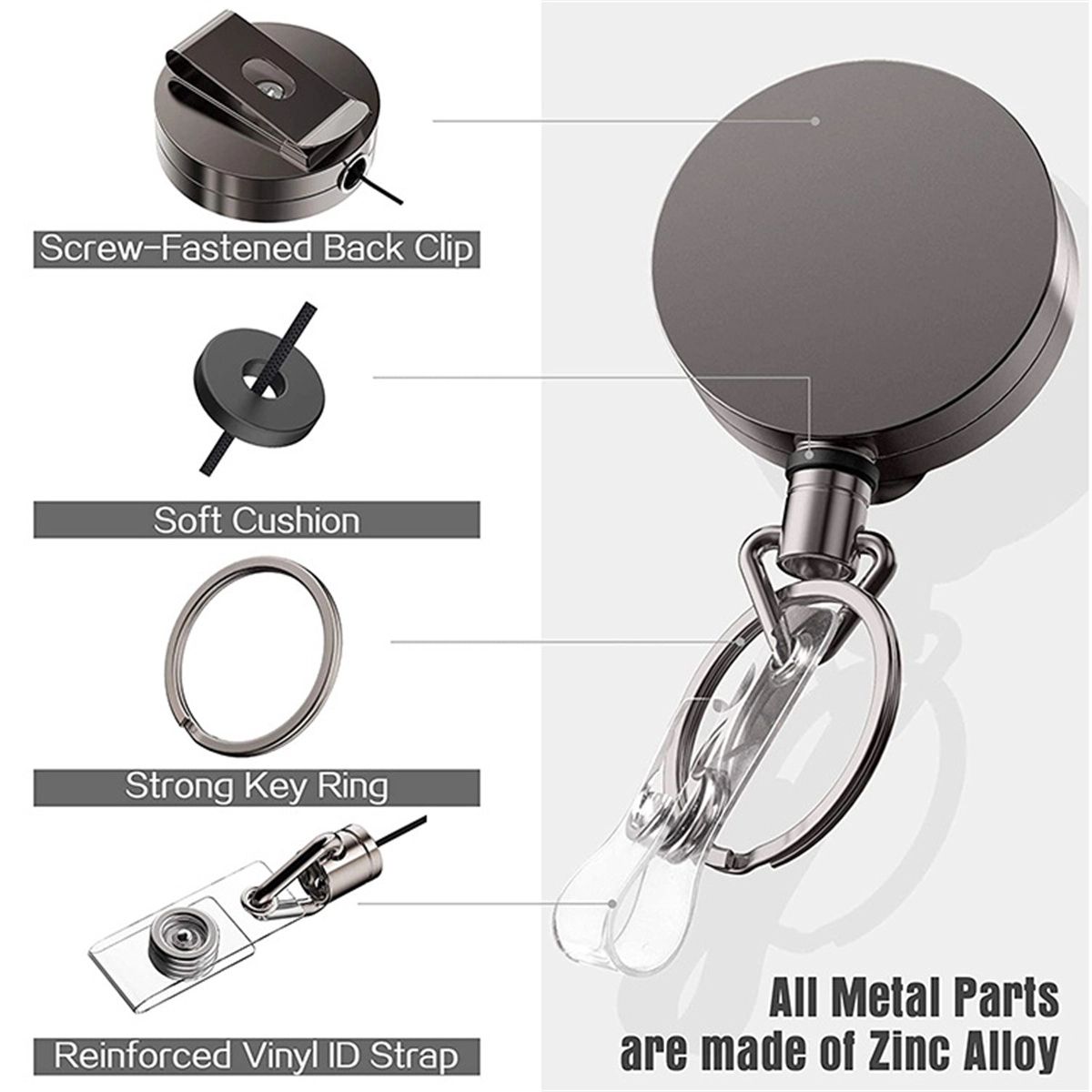 Reinforced Id Strap Key Chain 2