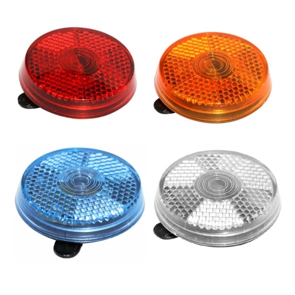 Round Blinking Light with Back Clip 7