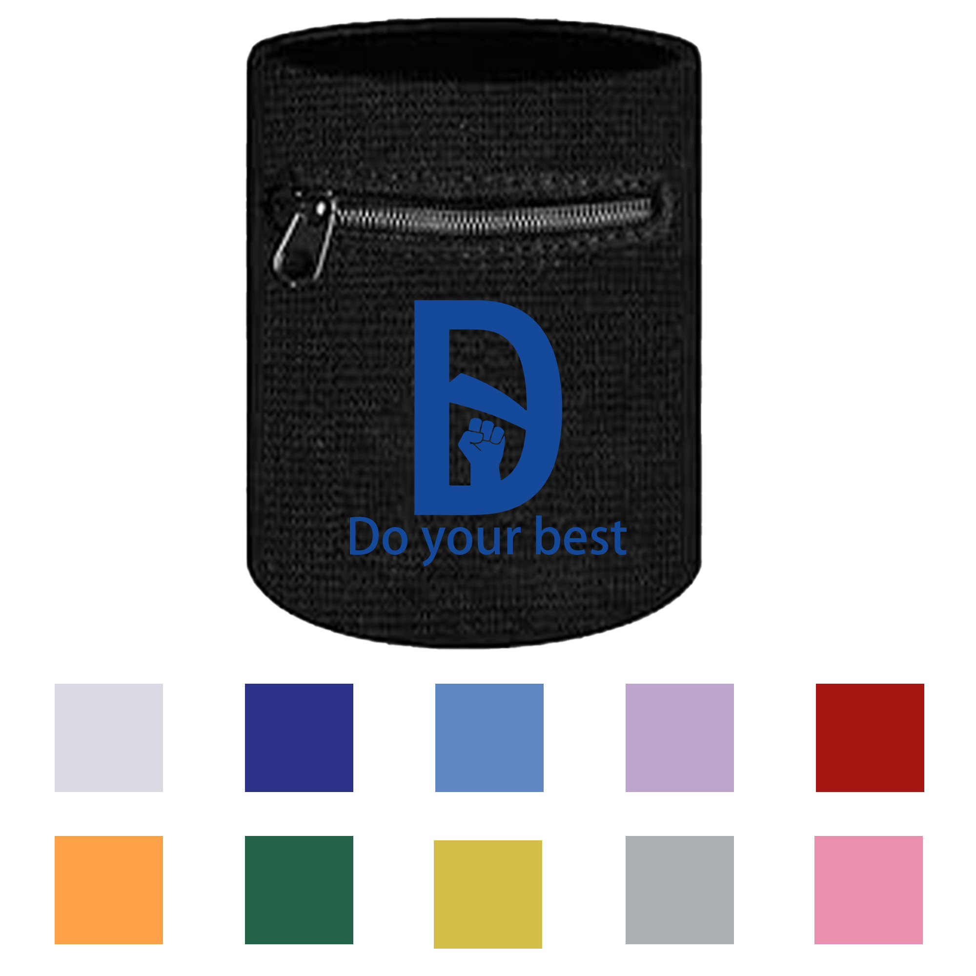Zipper Wristband with Wallet for Keys ID Cards Cash 1