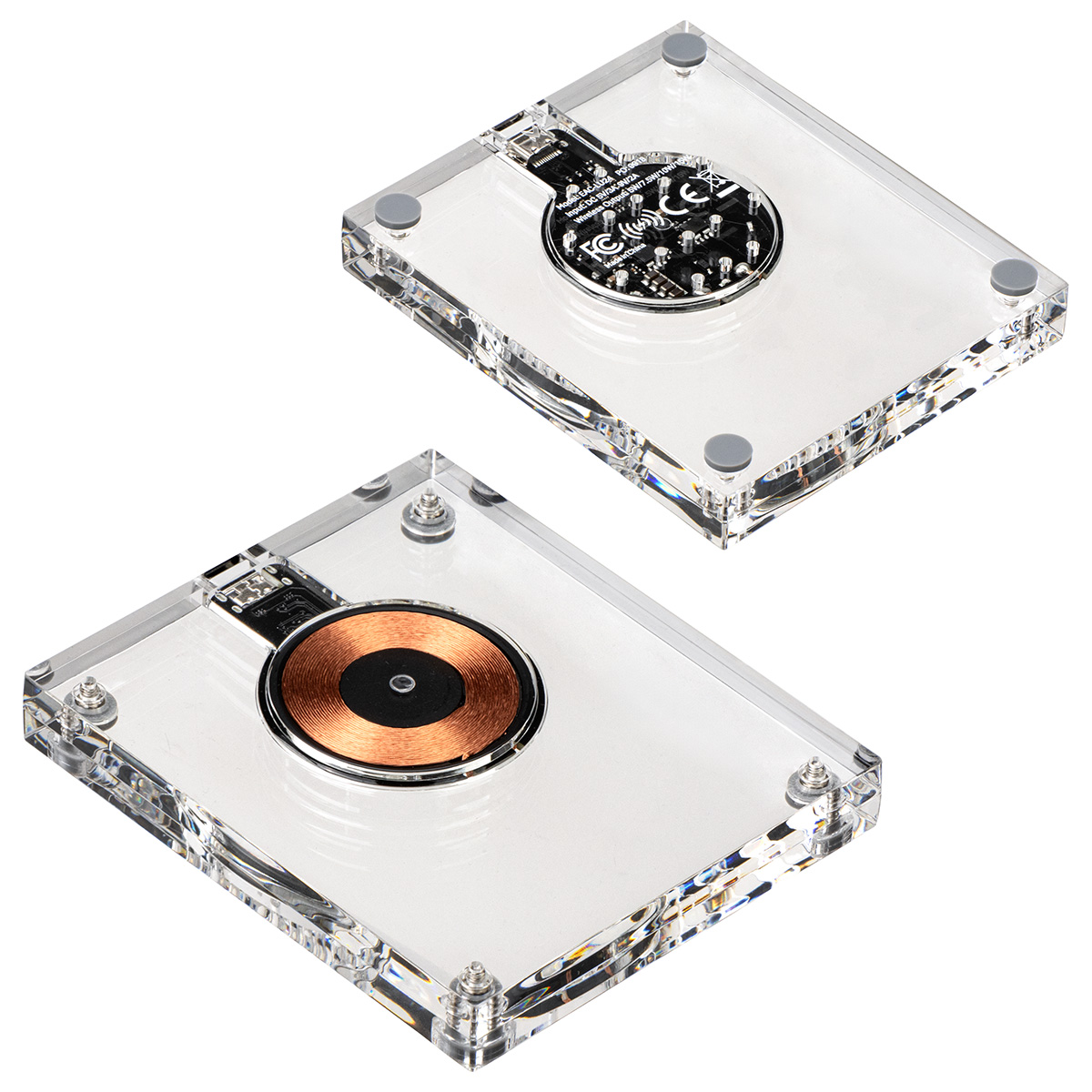 Lucent Acrylic Light-Up 15W Wireless Charger 4