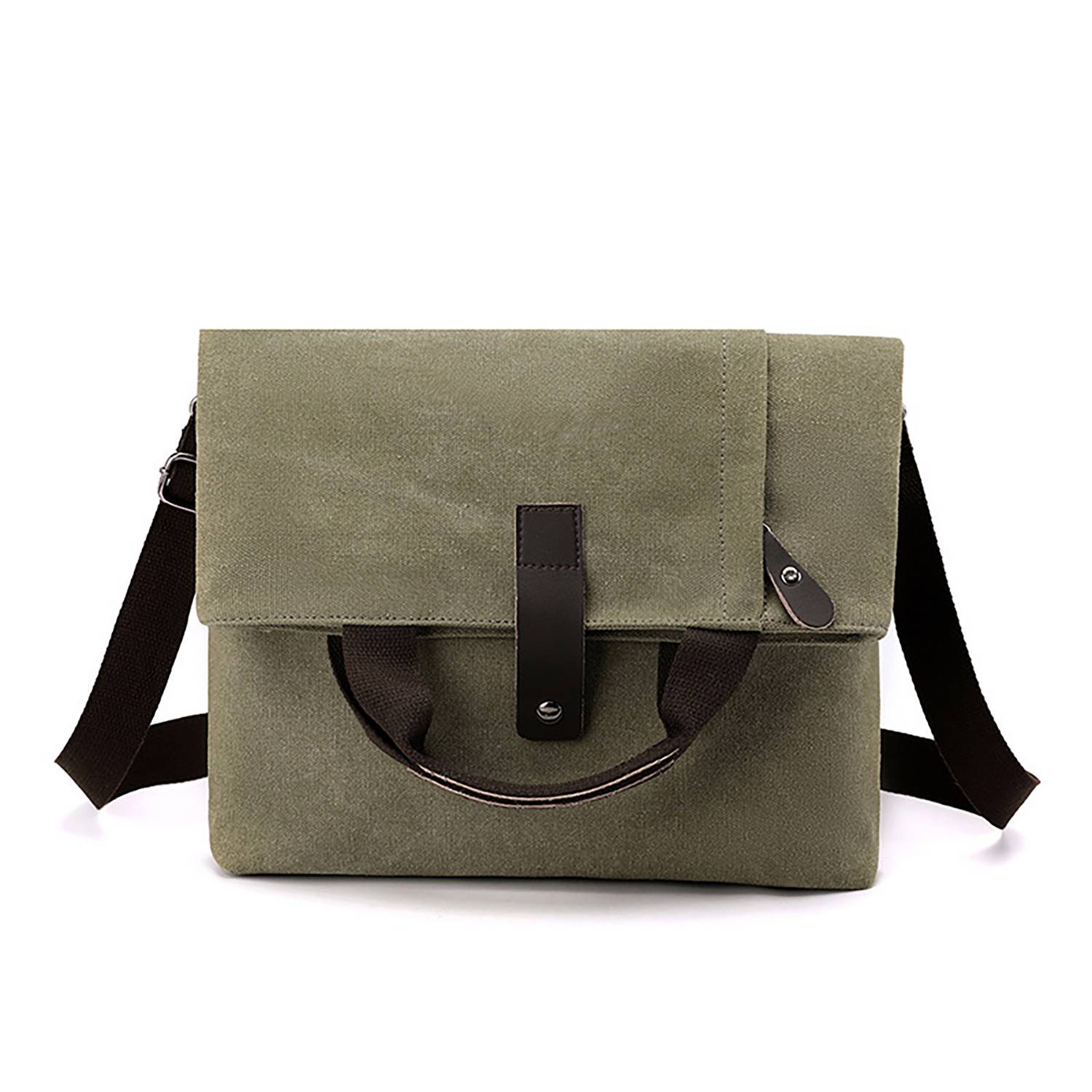 12" Foldable Canvas Shoulder Handbag for Daily Use 3