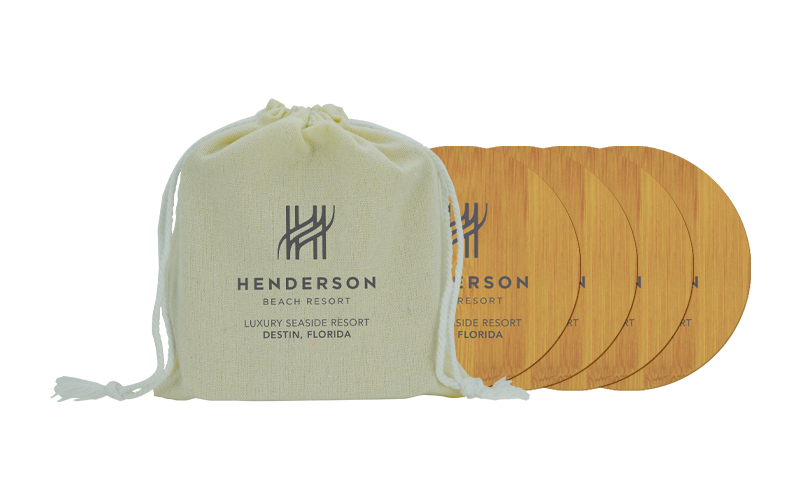 Round Bamboo Coaster Kit