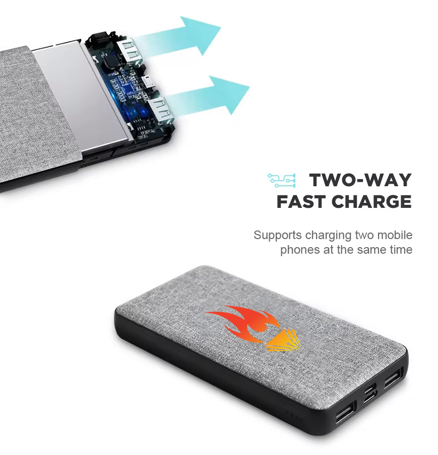 EcoTech Eco-Friendly 10000mAh rPET Wireless Power Bank 2