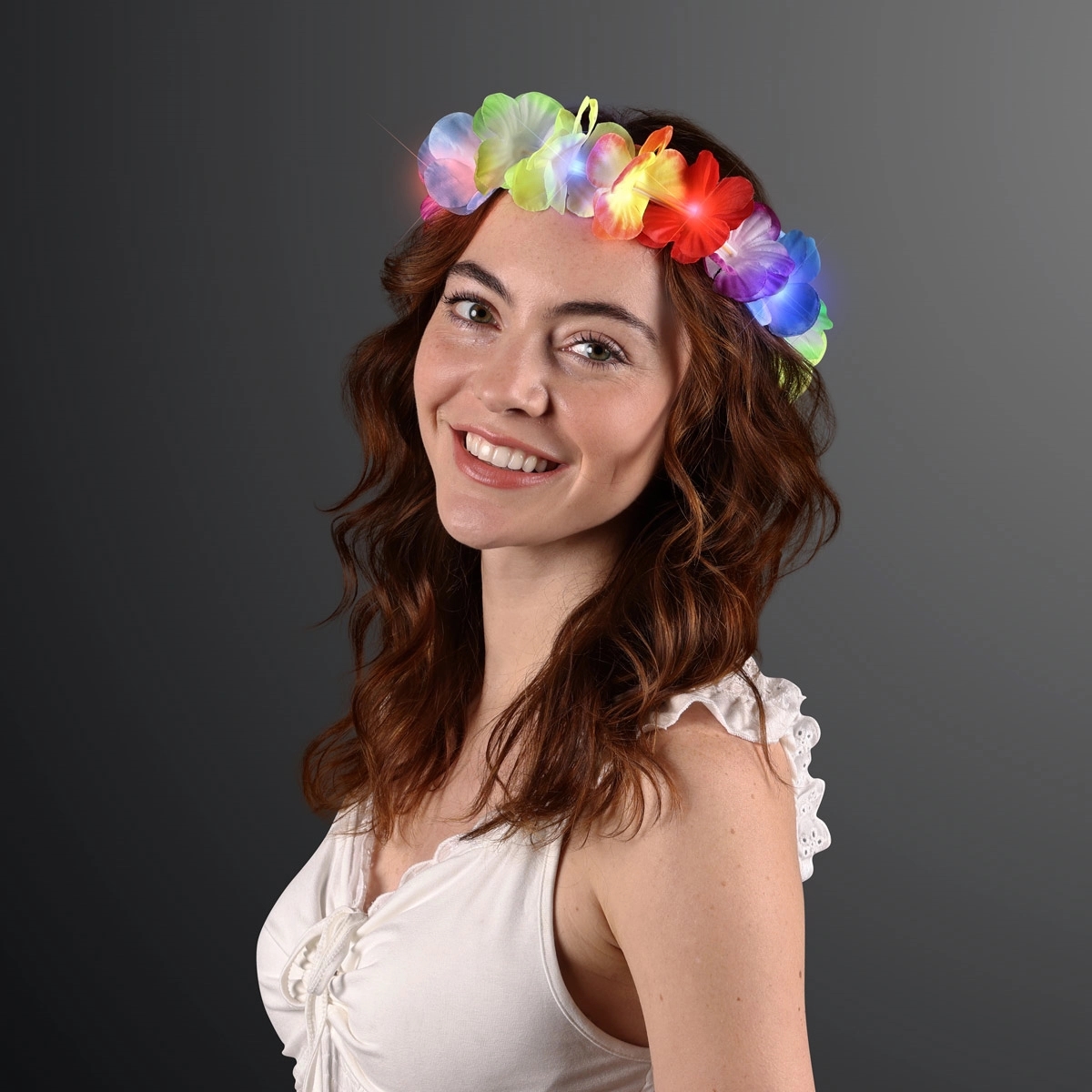 LED Value Flower Crowns, Lei Headband 4