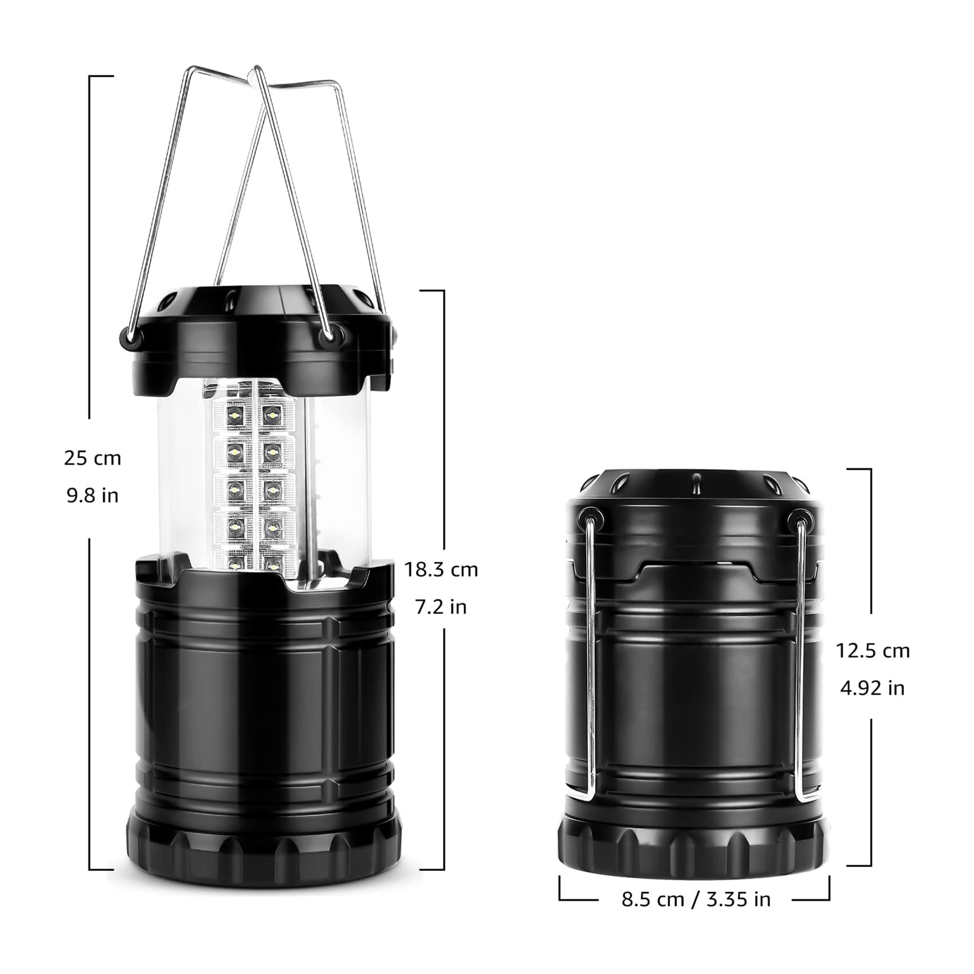 COB LED Battery Powered Collapsible Camping Lantern 2