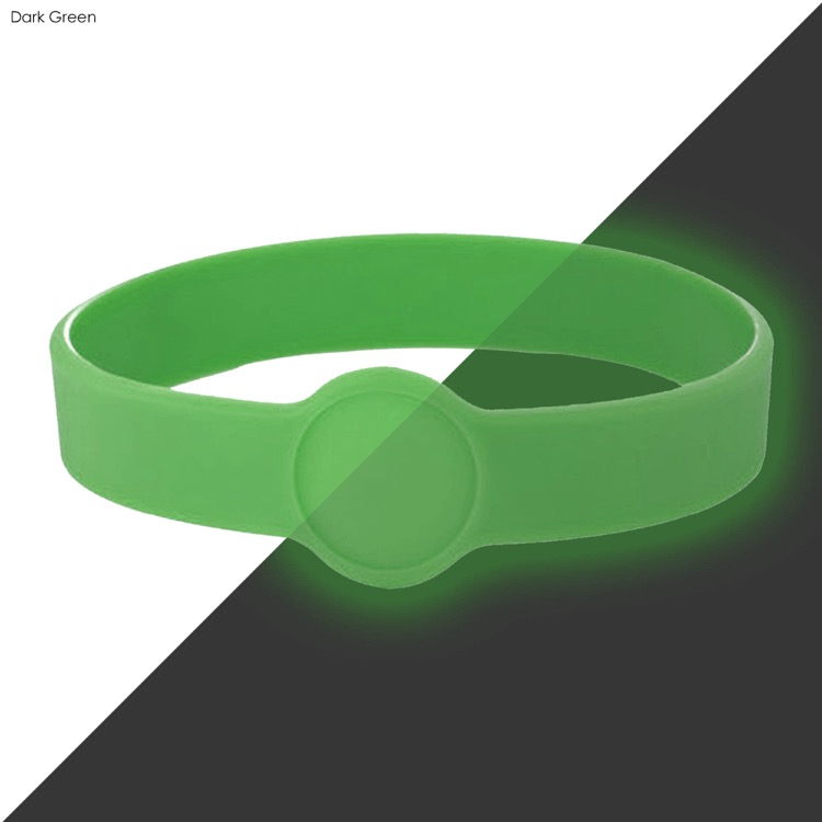 Neon Glow Silicone Wrist Band Custom Design 14