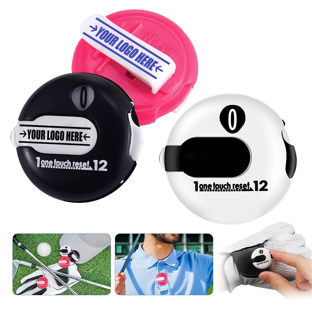 Custom High Quality Lightweight Clip-On Golf Stroke Counter 2