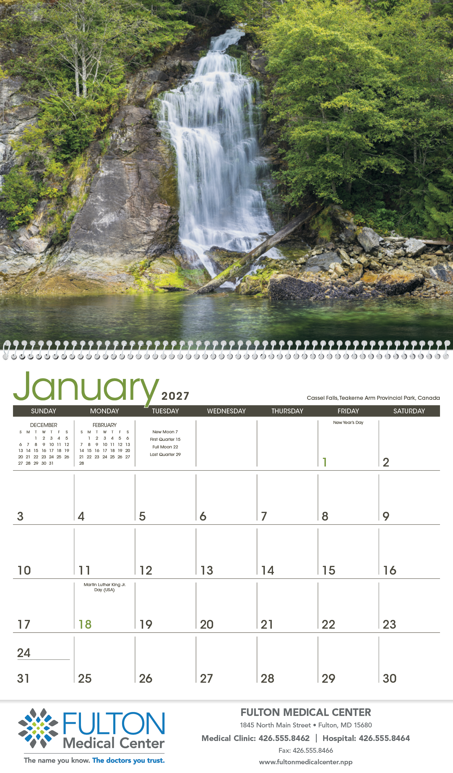 Triumph® Calendars Waterfalls Calendar 44