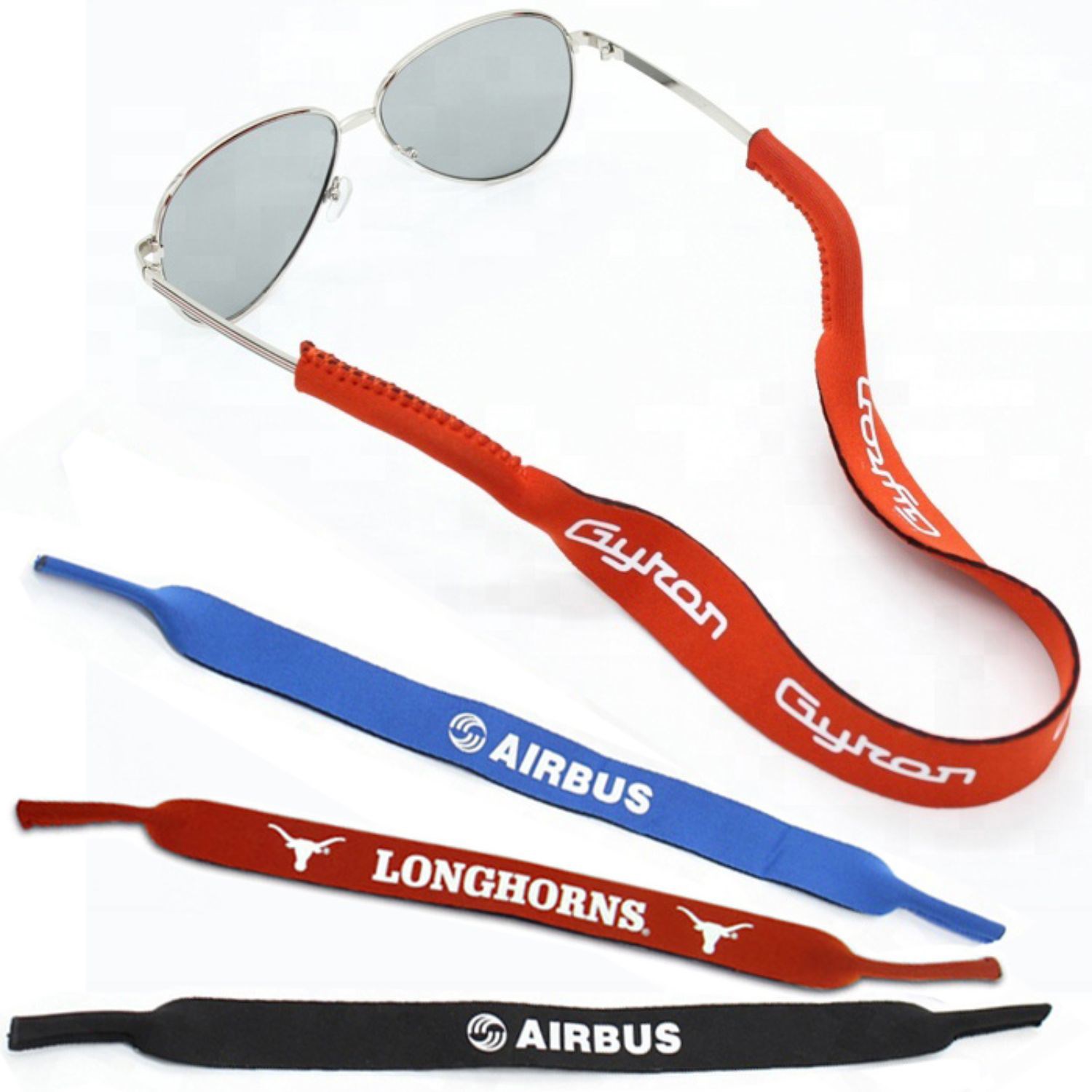 3/4" Eyeglass Retainer w/Screen Print Neoprene eyewear strap 1
