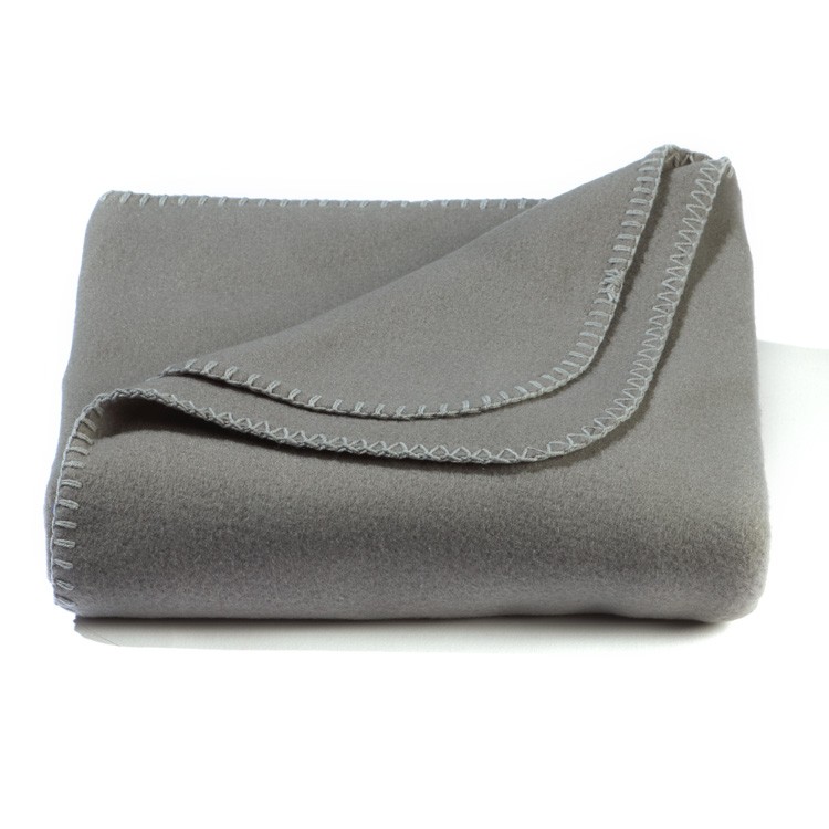 Heather Gray Value Fleece Blanket 1