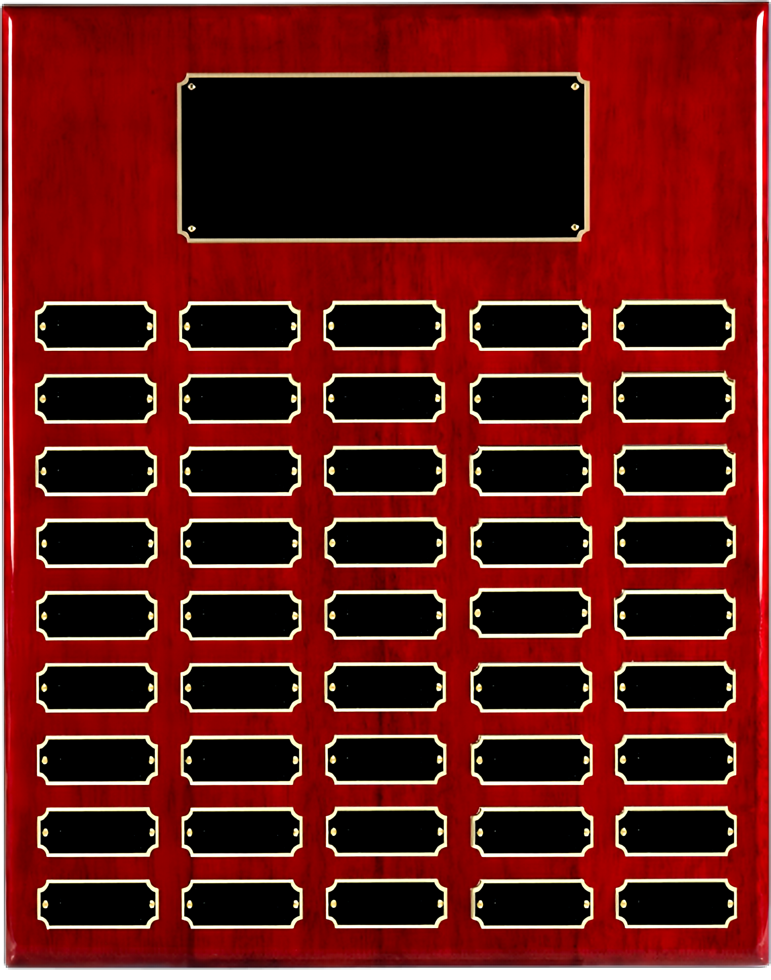 Rosewood Piano Finish 45 Plate Perpetual Plaque (16" x 20") 4