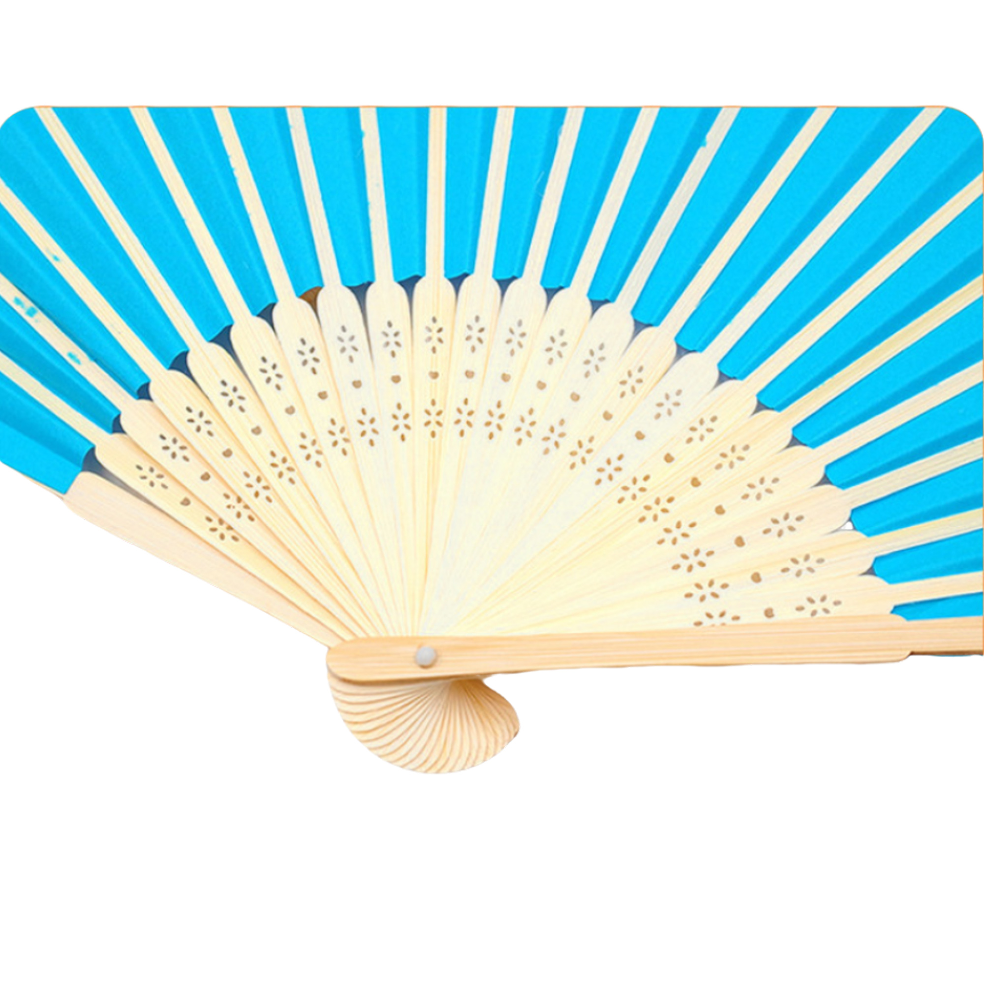 8.3 " Colorful Foldable Bamboo Paper Fan 6