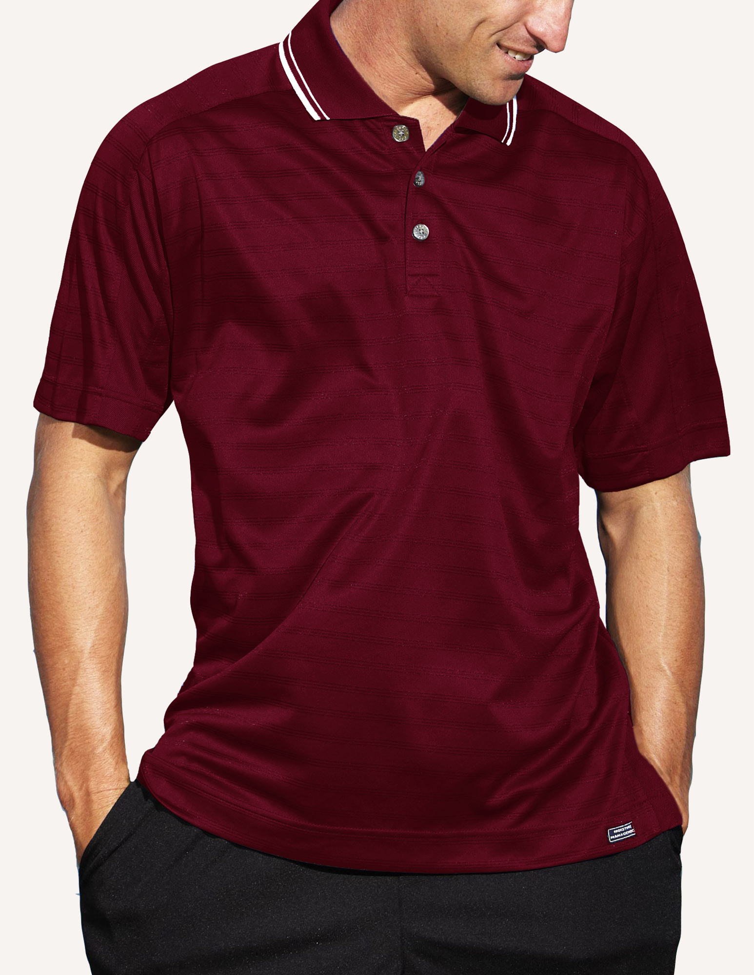 Men's Ambassador Engineer Track Knit Polo Shirt 7