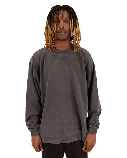 Unisex Max Heavyweight Garment-Dyed Long Sleeve T-Shirt - SHGDLS 20