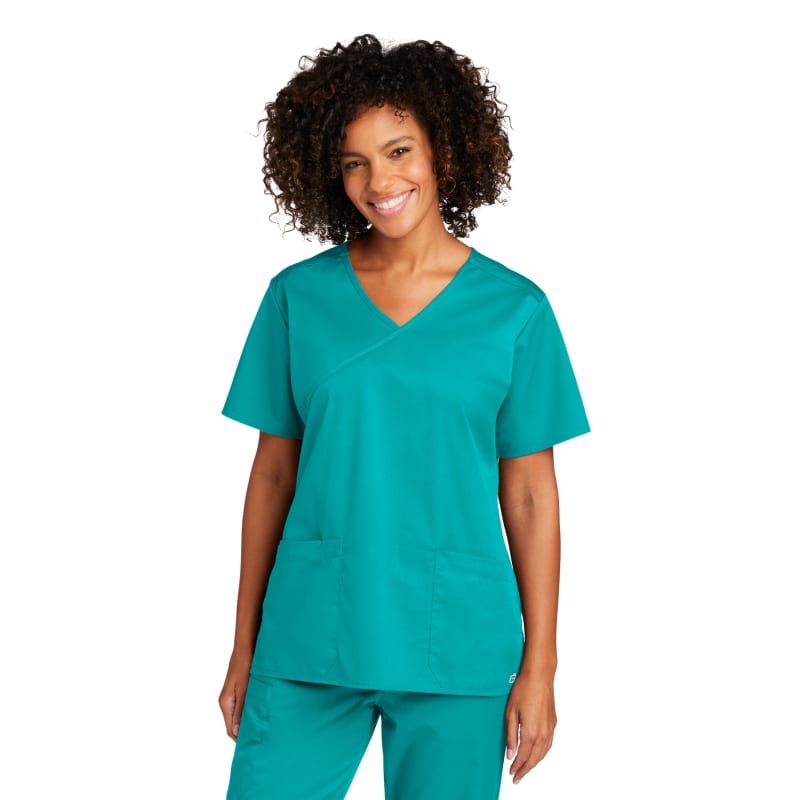 WonderWink Women's WorkFlex Mock Wrap Top 12