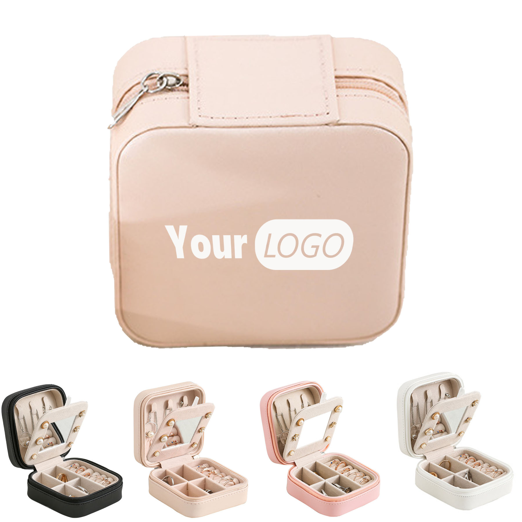 Portable PU Multifunctional Jewelry Storage Box 5