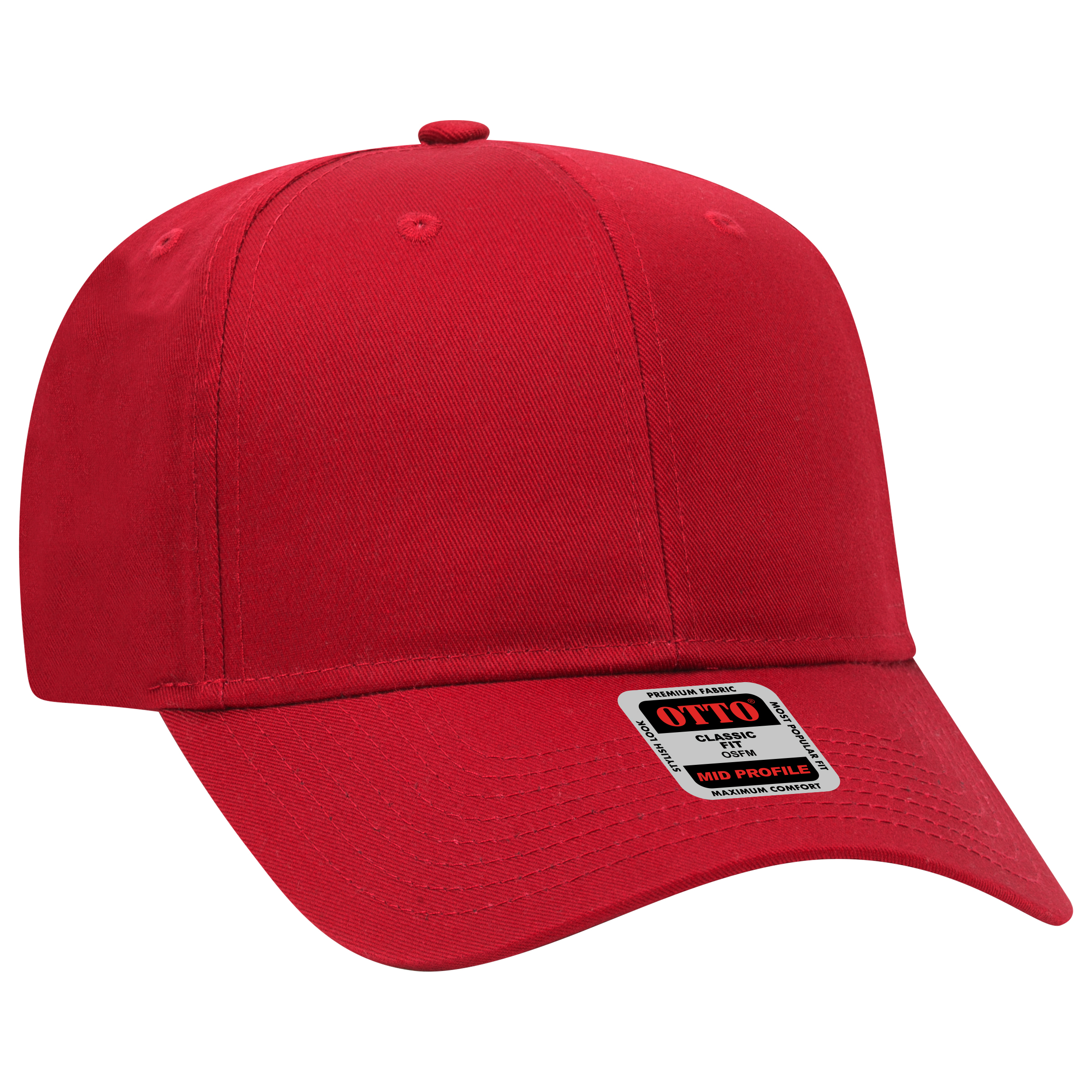 OTTO CAP® 6 Panel Mid Profile Baseball Cap 8