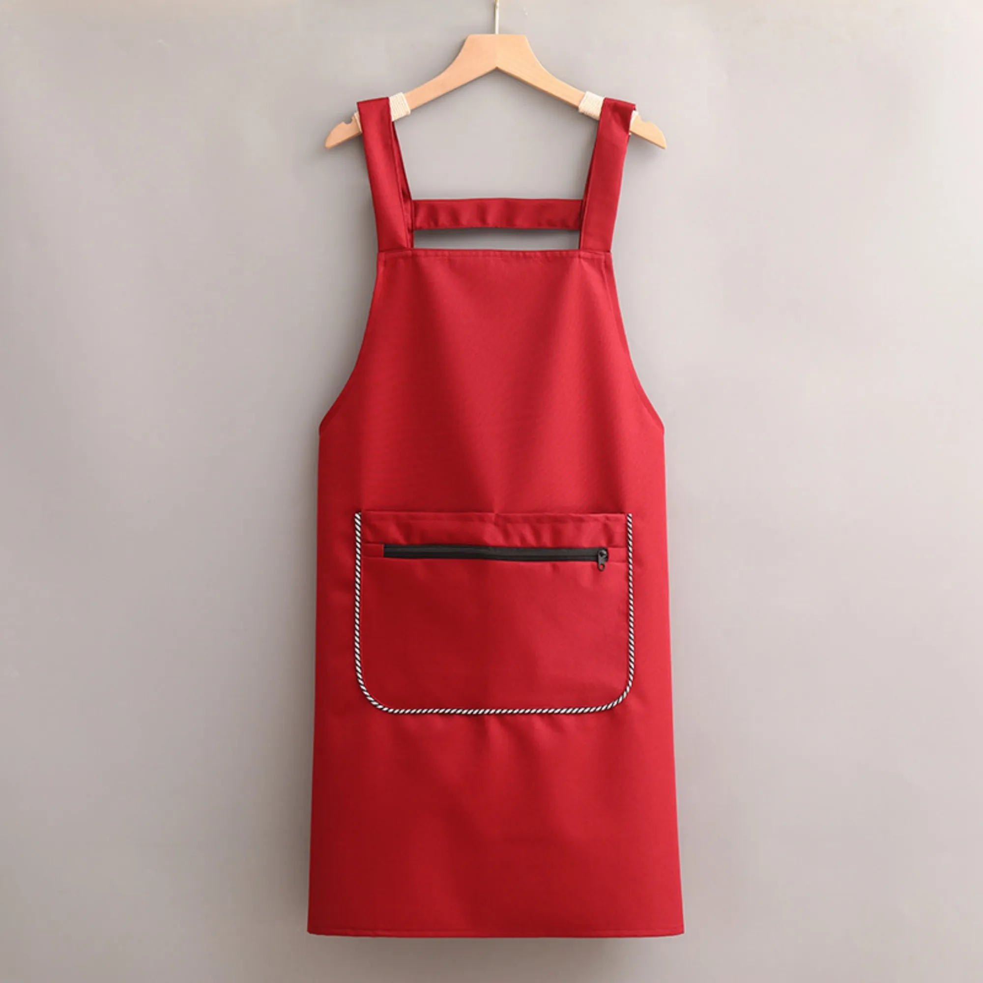 Simple and stylish apron with double pockets 2