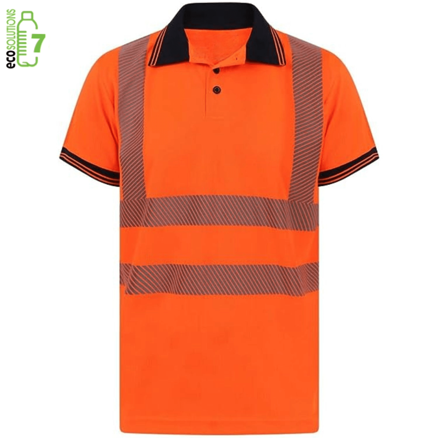 Odor Reducing Segmented Class 2 rPET Safety Polo Shirt 4
