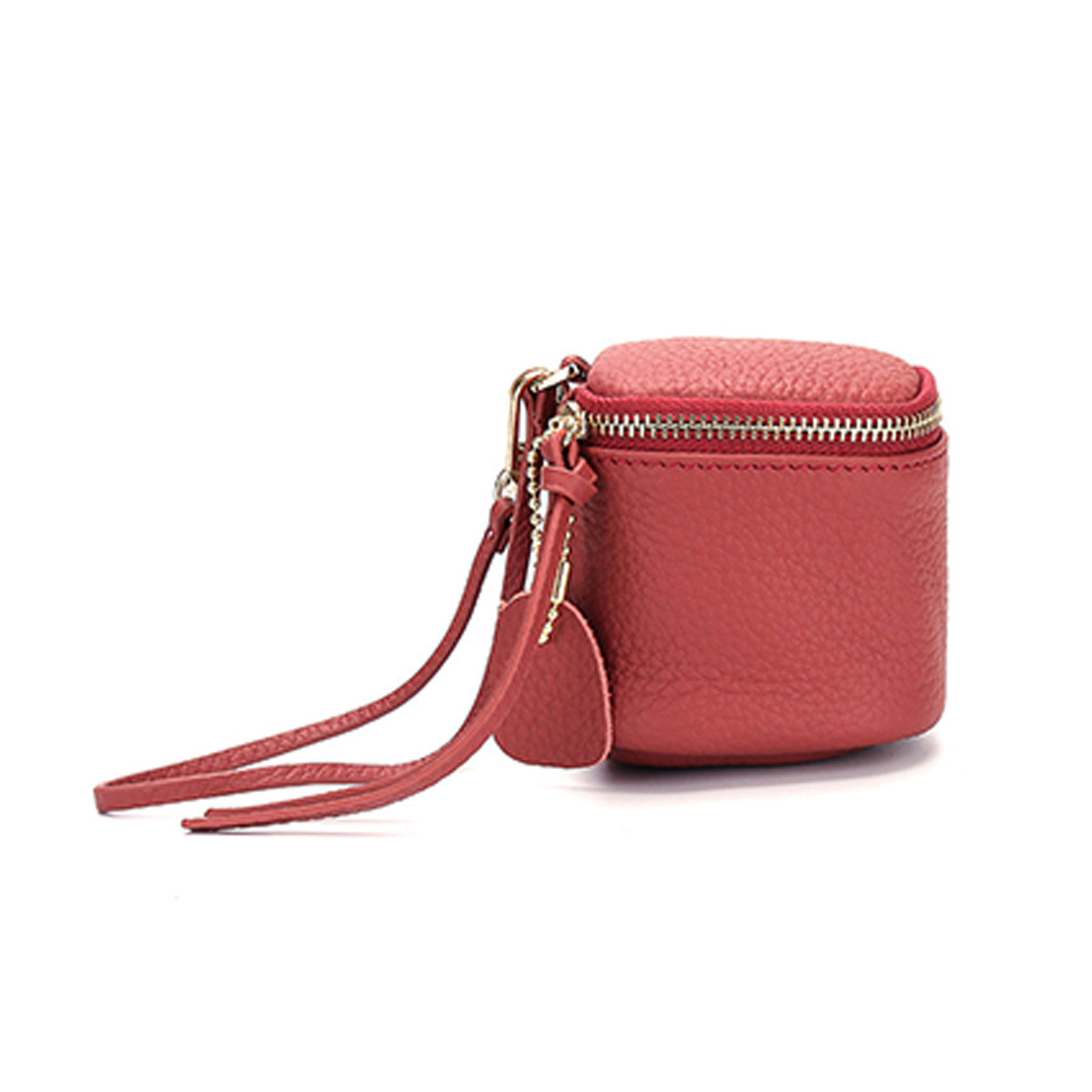 Genuine leather women's mini carrying coin bag 2