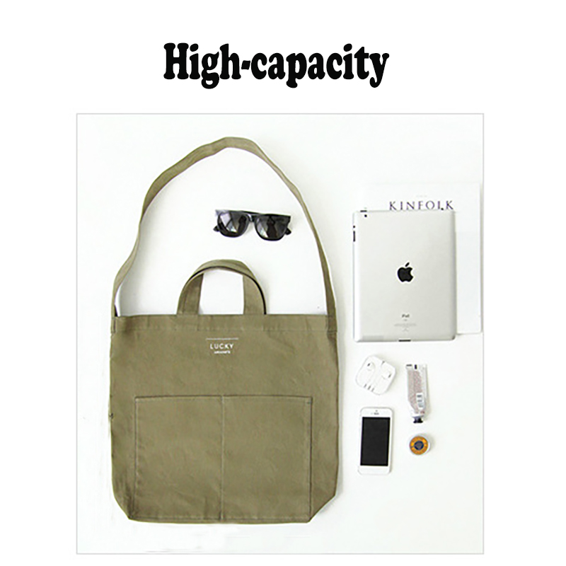 2 in 1 Cotton Canvas Tote Bag 6