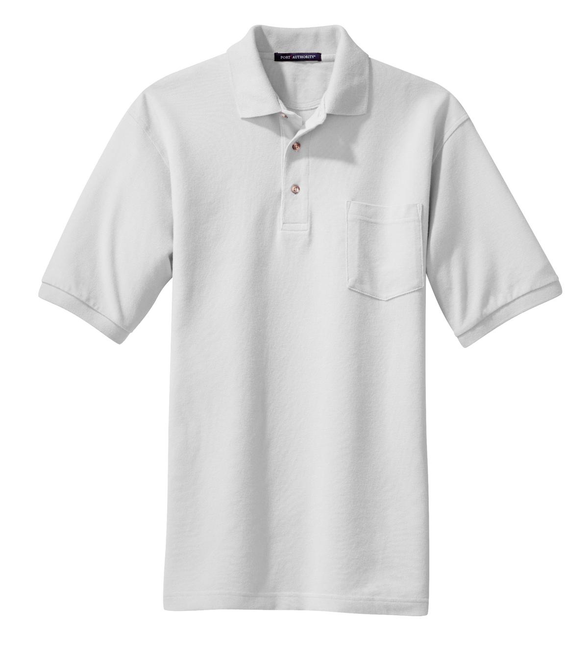Port Authority Heavyweight Cotton Pique Polo with Pocket. K420P 46