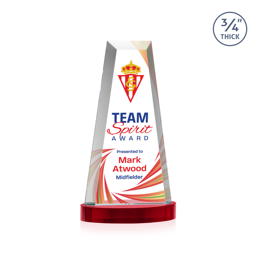 Imperial VividPrint™ Award on Alberton Base - Red 8