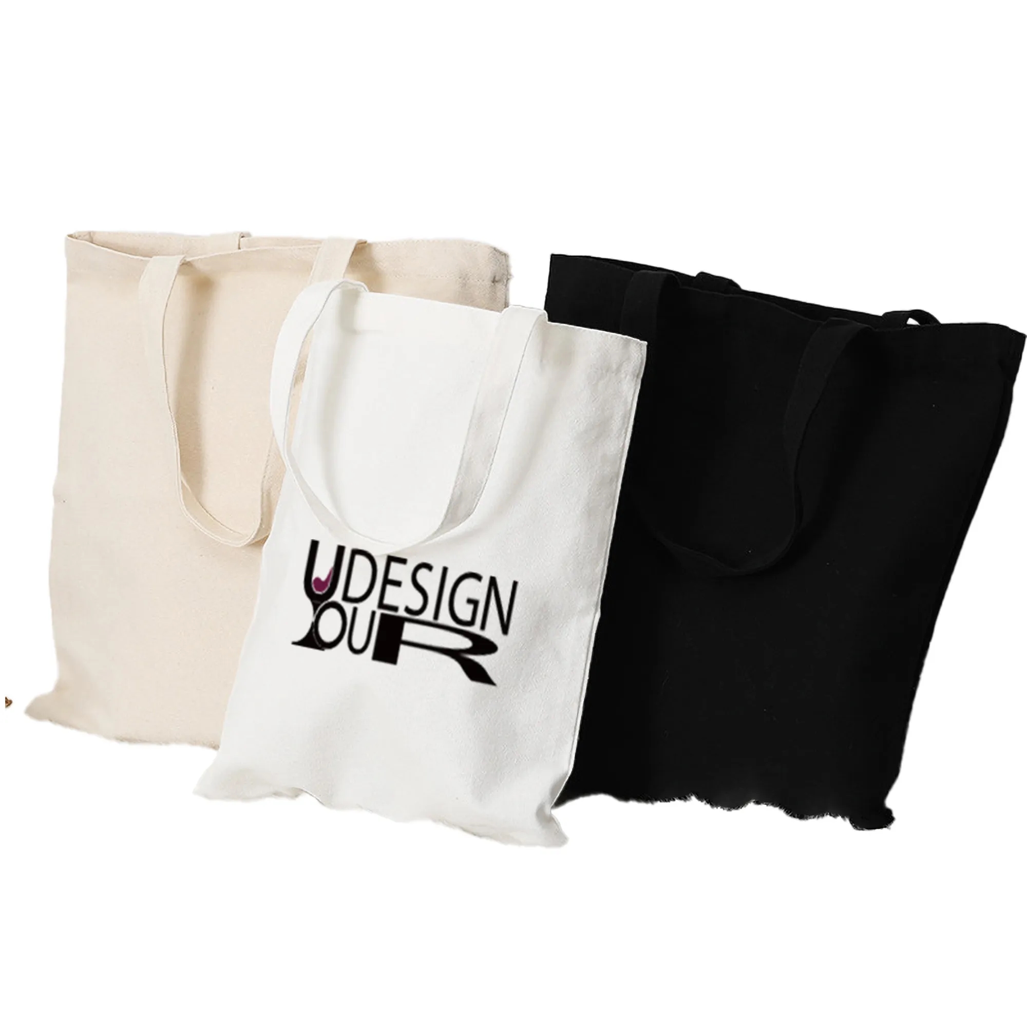 Eco-Conscious 98% Cotton Canvas Tote Bag Foldable Grocery 2