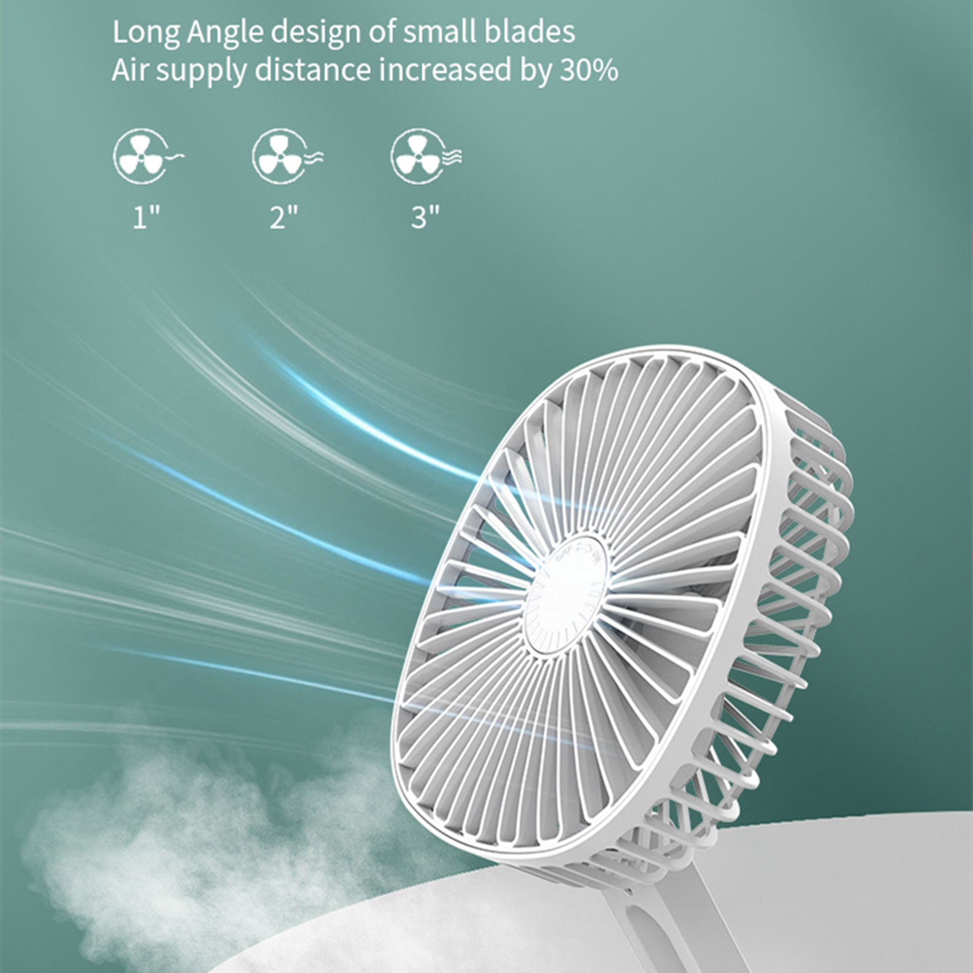 Battery Operated Folding Desk Fan 3