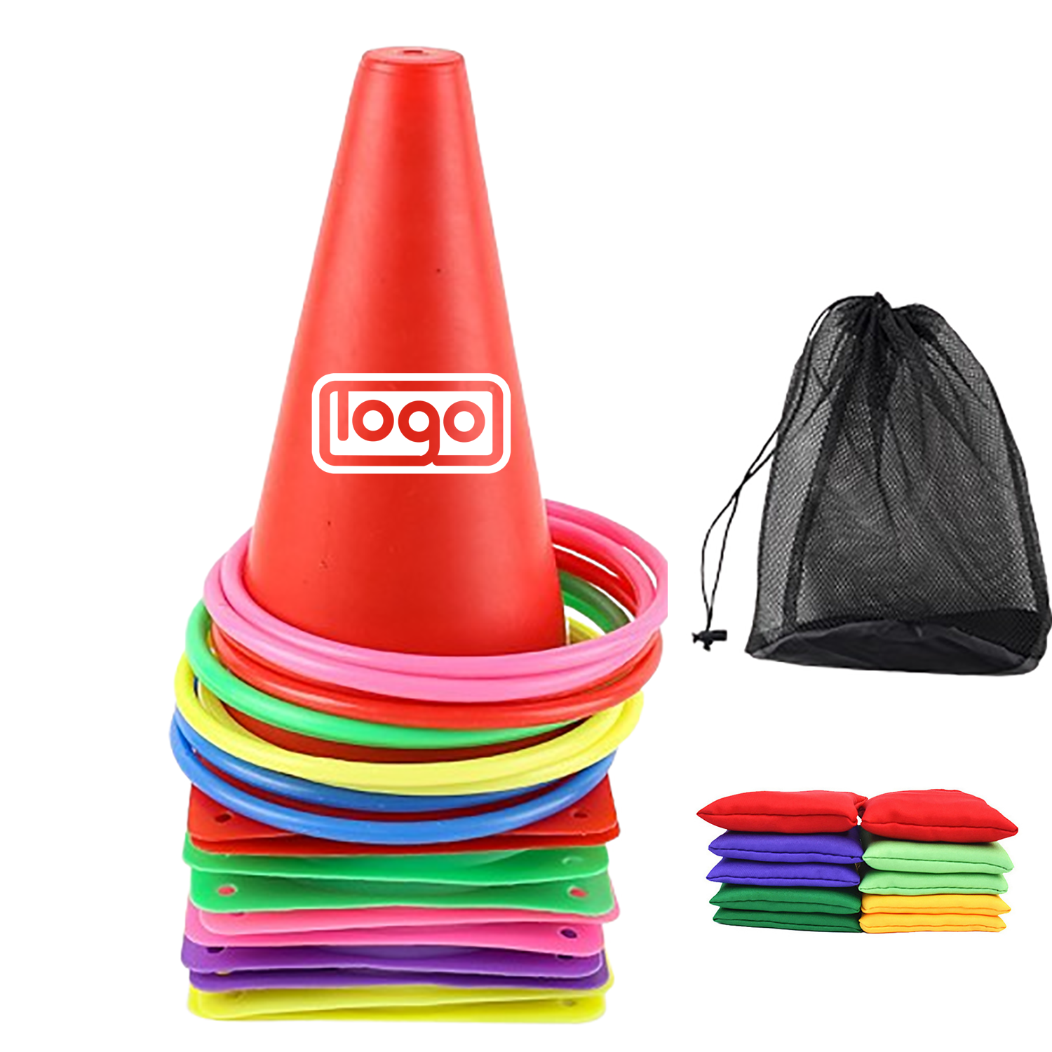 Plastic Ring Toss & Target Bucket Set 2