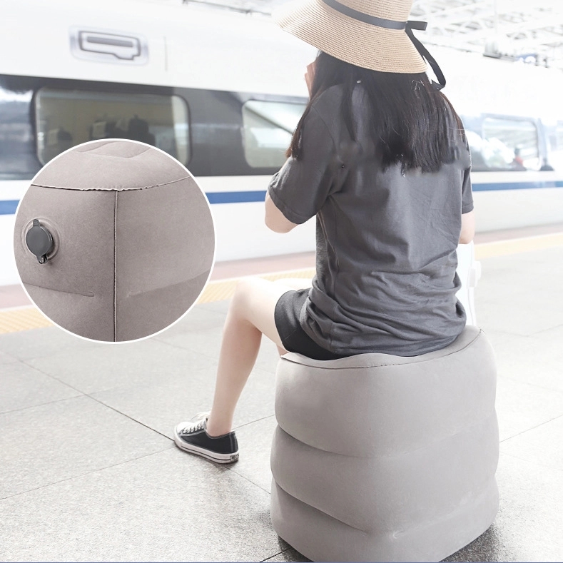 Inflatable Travel Foot Rest Pillow & Kids Airplane Bed 6