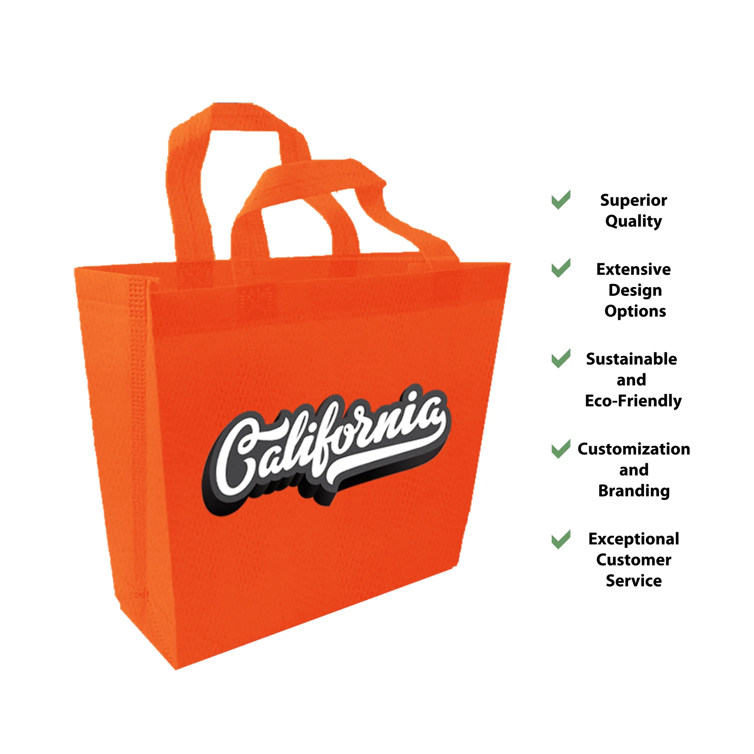 8" x 10" Custom Non Woven Tote Bag 3