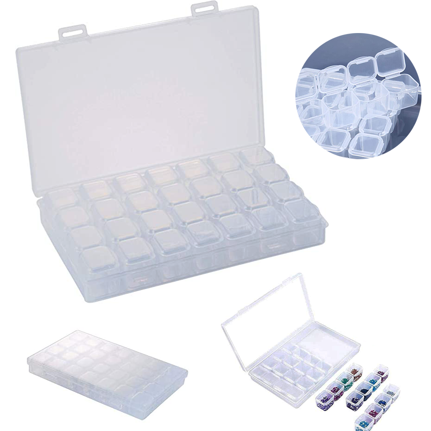 36 Grids Clear Plastic Organizer Box 3