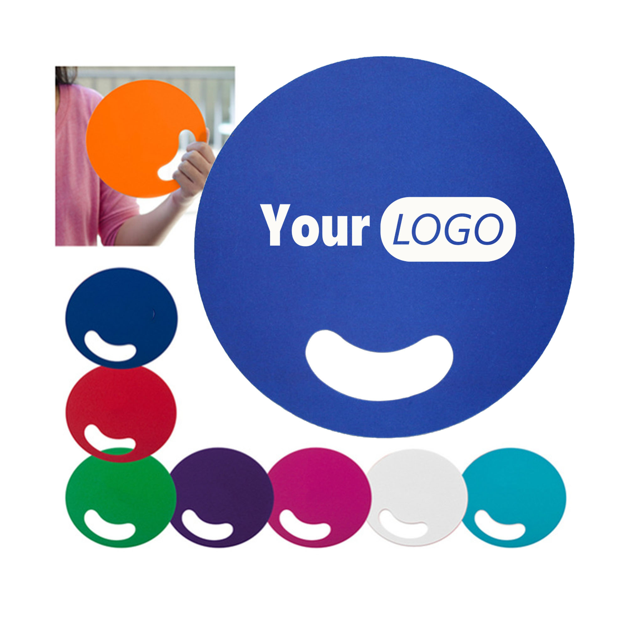 Circular Advertising Fan With Holes 4