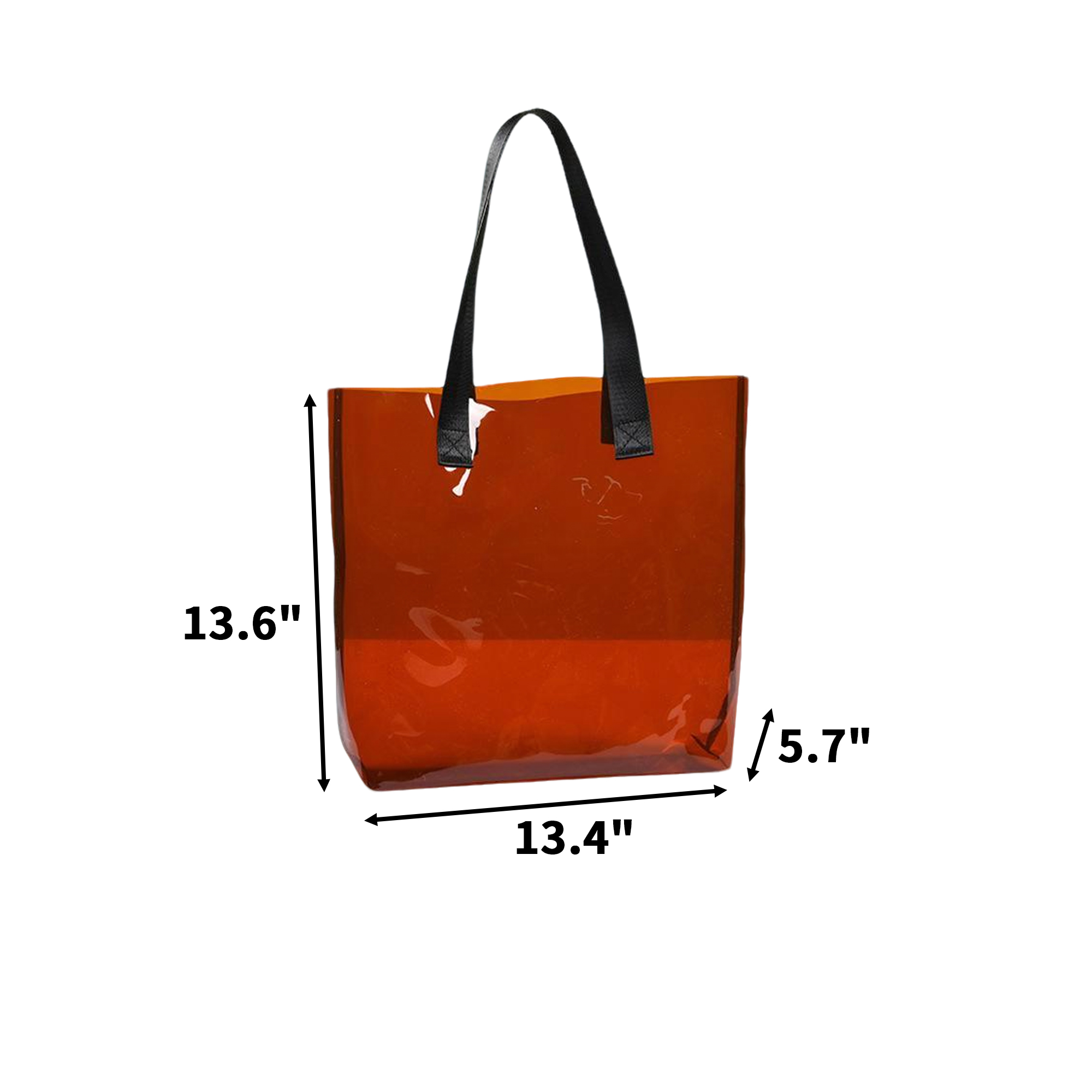 PVC Clear Stadium Tote With Reinforced Handle 1