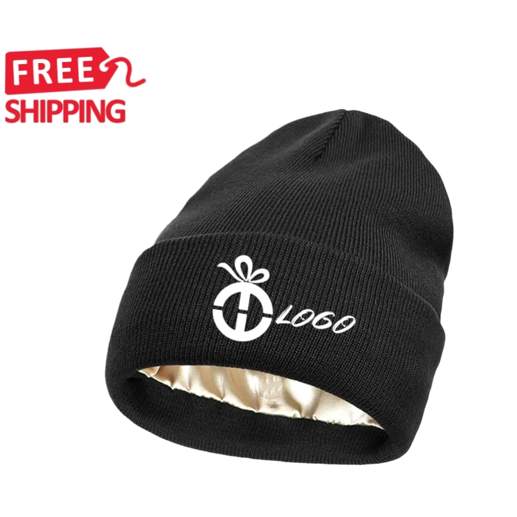 Satin Lined Knit Beanie Warm Soft Winter Hat 20