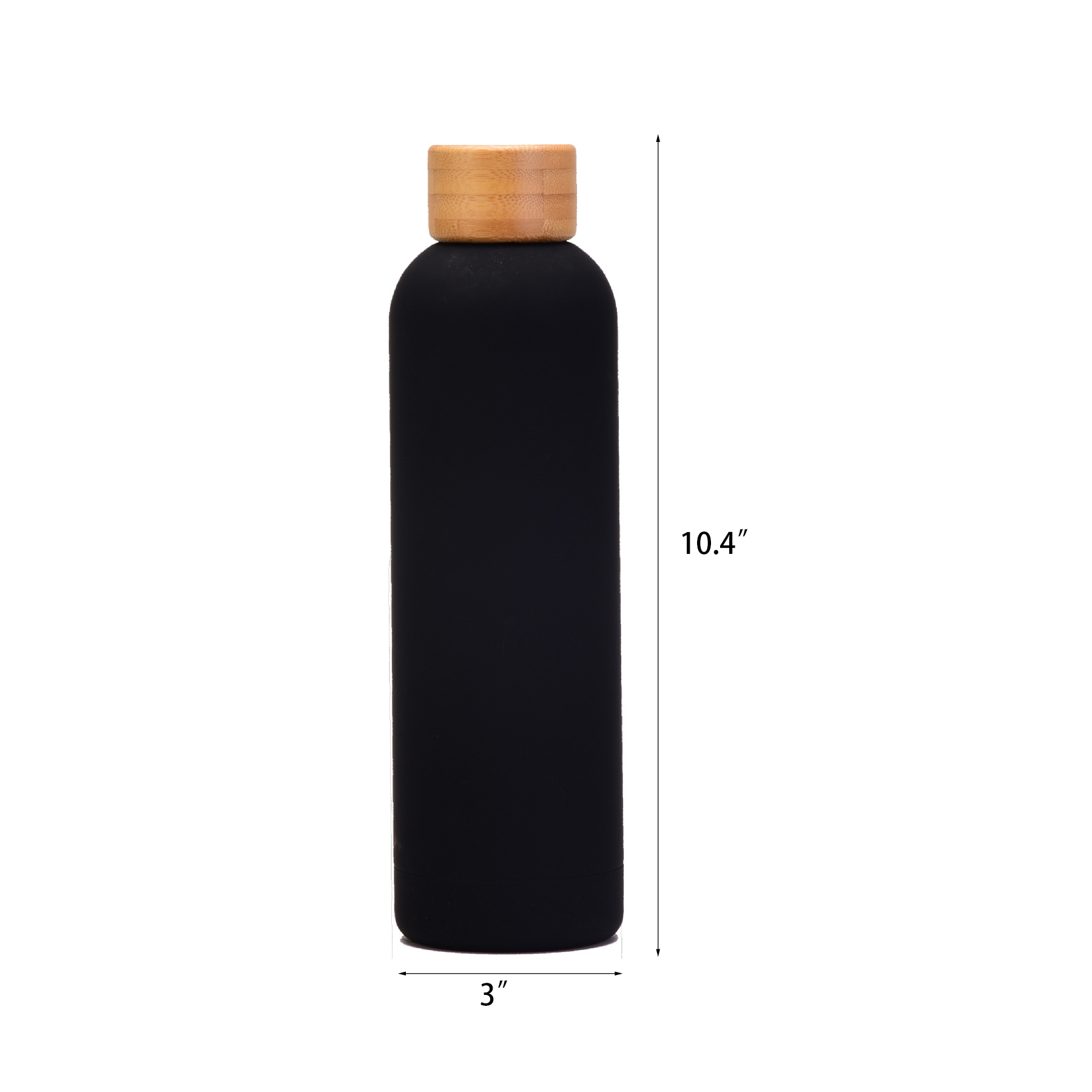 Vacuum Bottle with Bamboo Lid 2
