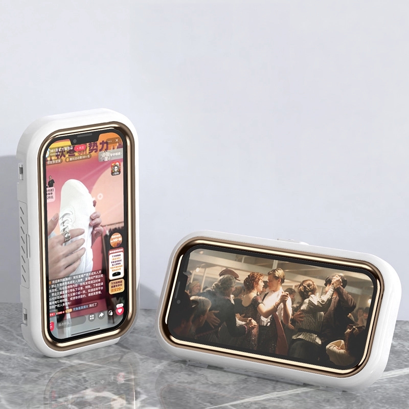 Waterproof Anti-Fog Rotatable Wall Mount Shower Phone Holder 4